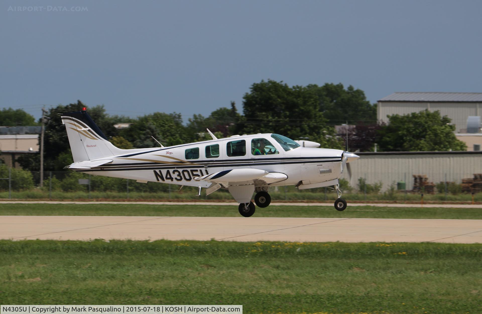 N4305U, 2000 Raytheon Aircraft Company A36 Bonanza C/N E-3305, Raytheon A36