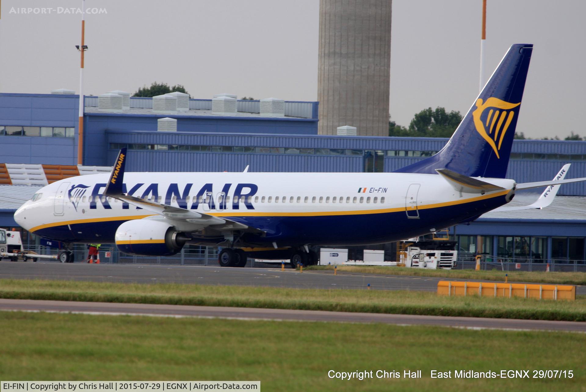 EI-FIN, 2015 Boeing 737-8AS C/N 44701, Ryanair