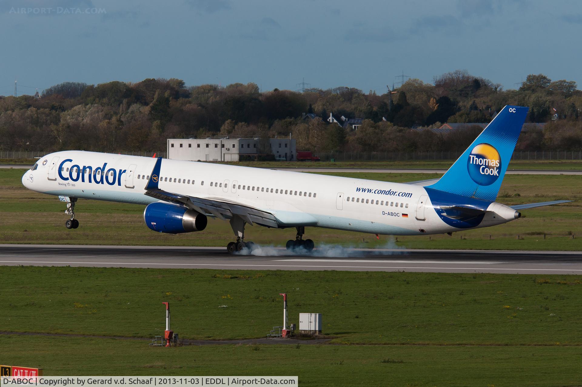 D-ABOC, 1998 Boeing 757-330 C/N 29015, Düsseldorf, November 2013