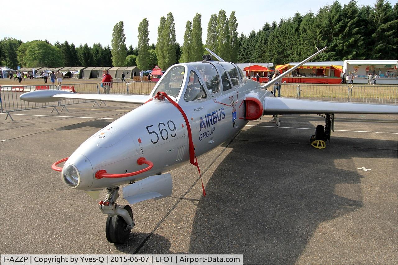 F-AZZP, 1966 Fouga CM-170R Magister C/N 569, Fouga CM-170R Magister, Static display, Tours Air Base 705 (LFOT-TUF) Air show 2015