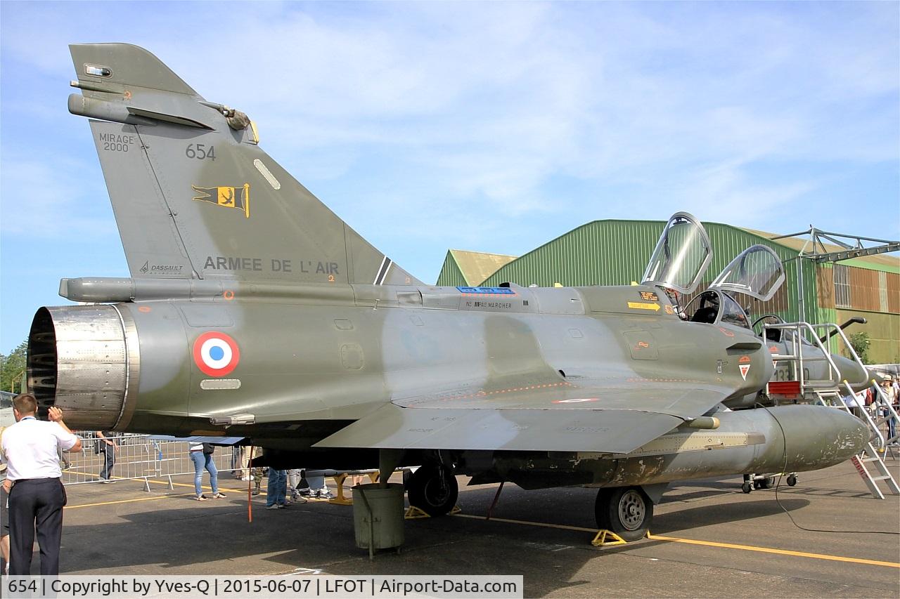 654, Dassault Mirage 2000D C/N 654, Dassault Mirage 2000D, Static display, Tours Air Base 705 (LFOT-TUF) Air show 2015