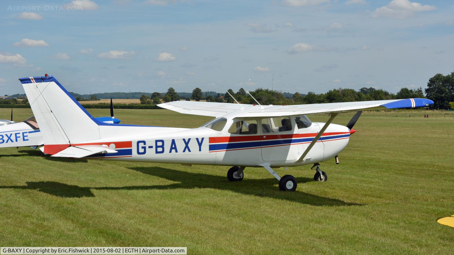 G-BAXY, 1972 Reims F172M ll Skyhawk C/N 0905, 2. G-BAXY on the flight line at The Shuttleworth Wings and Wheels Airshow, Aug. 2015.