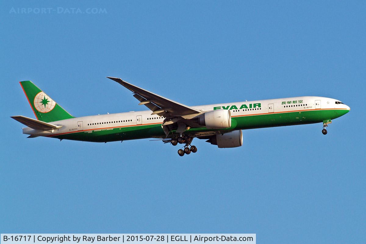 B-16717, 2010 Boeing 777-35E/ER C/N 32644, Boeing 777-35EER [32644] (EVA Airways) Home~G 28/07/2015. On approach 27L.