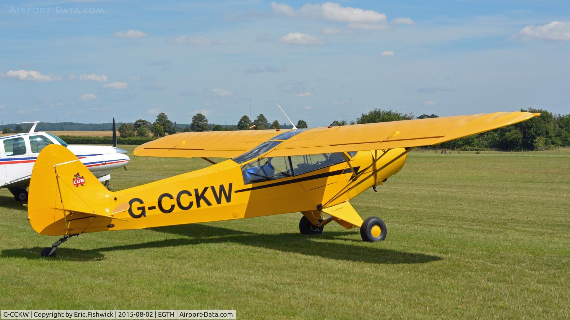 G-CCKW, 1954 Piper L-21B Super Cub (PA-18-135) C/N 18-3535, 2. G-CCKW on the flight line at The Shuttleworth Wings and Wheels Airshow, Aug. 2015.
