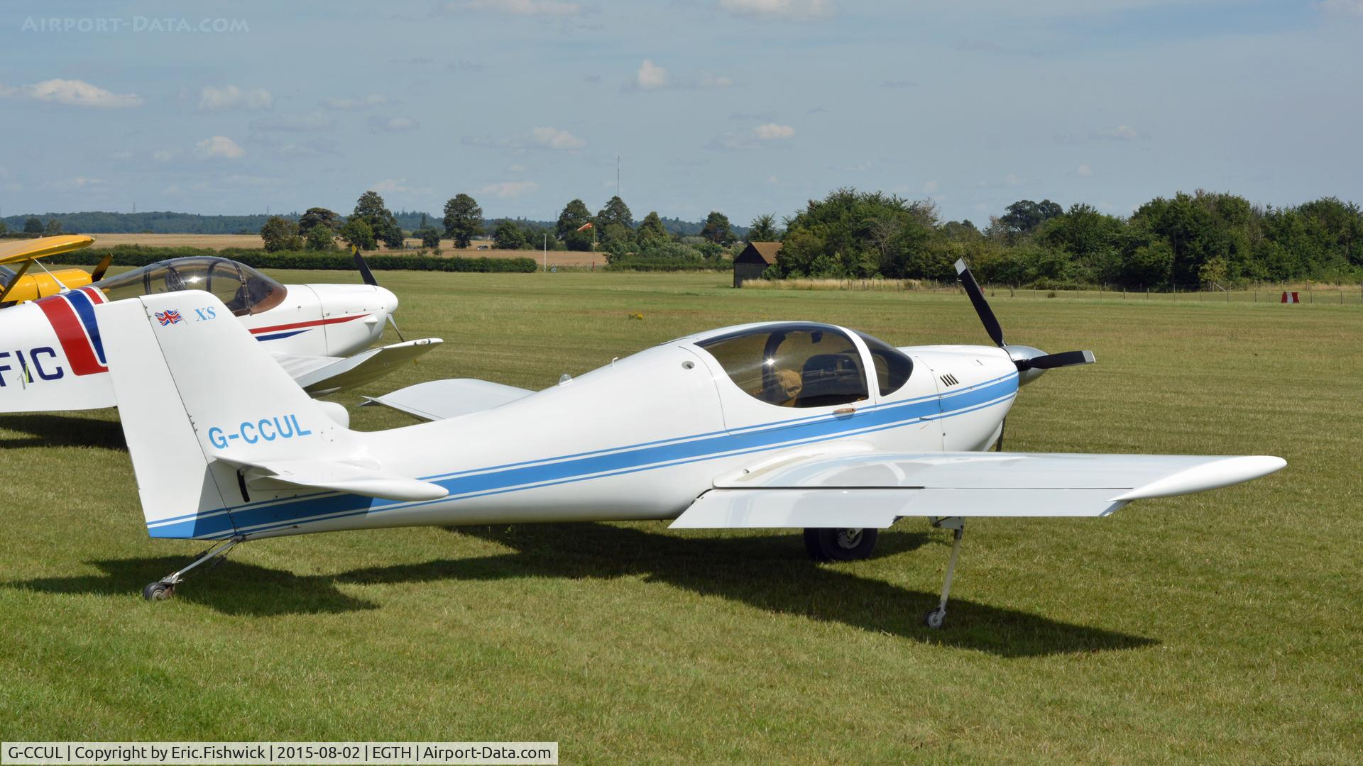 G-CCUL, 2004 Europa XS Monowheel C/N PFA 247-13119, 2. G-CCUL on the flight line at The Shuttleworth Wings and Wheels Airshow, Aug. 2015.