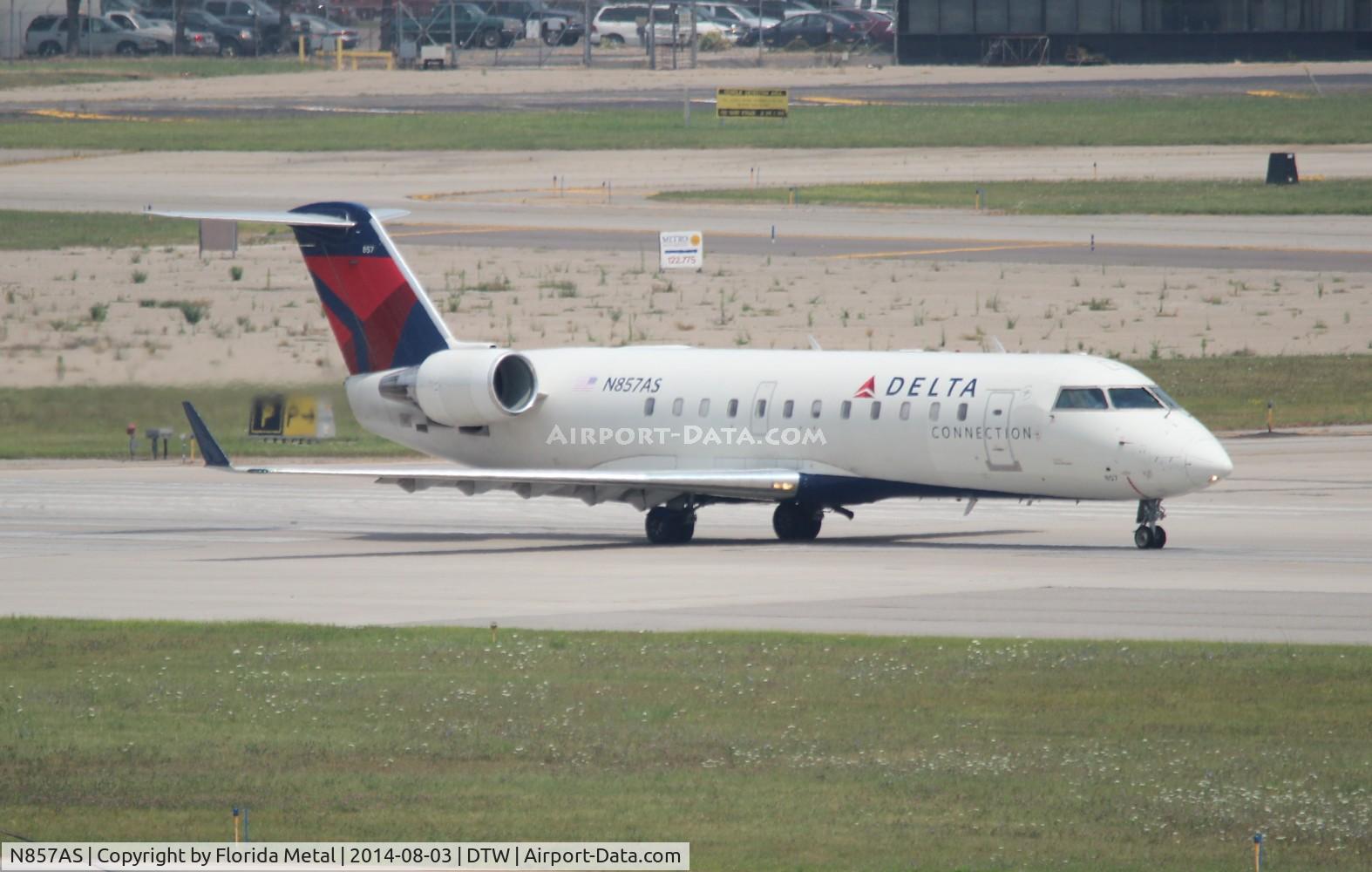 N857AS, 2000 Bombardier CRJ-200ER (CL-600-2B19) C/N 7411, Delta CRJ-200