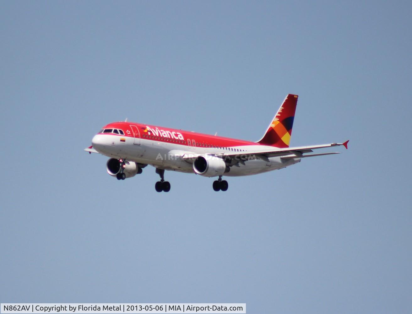 N862AV, 2011 Airbus A320-214 C/N 4862, Avianca A320
