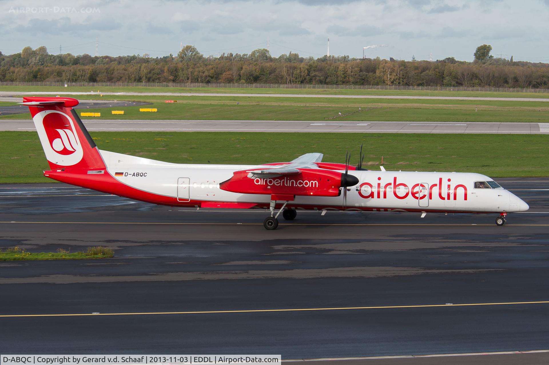 D-ABQC, 2008 De Havilland Canada DHC-8-402Q Dash 8 C/N 4231, Düsseldorf, November 2013