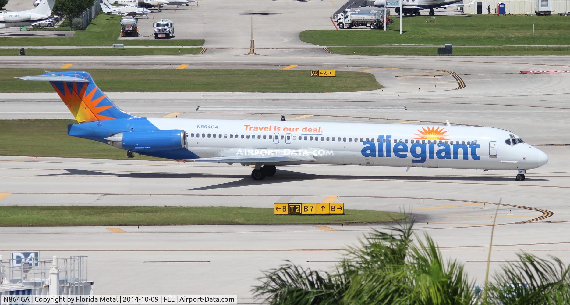 N864GA, 1989 McDonnell Douglas MD-83 (DC-9-83) C/N 49912, Allegiant