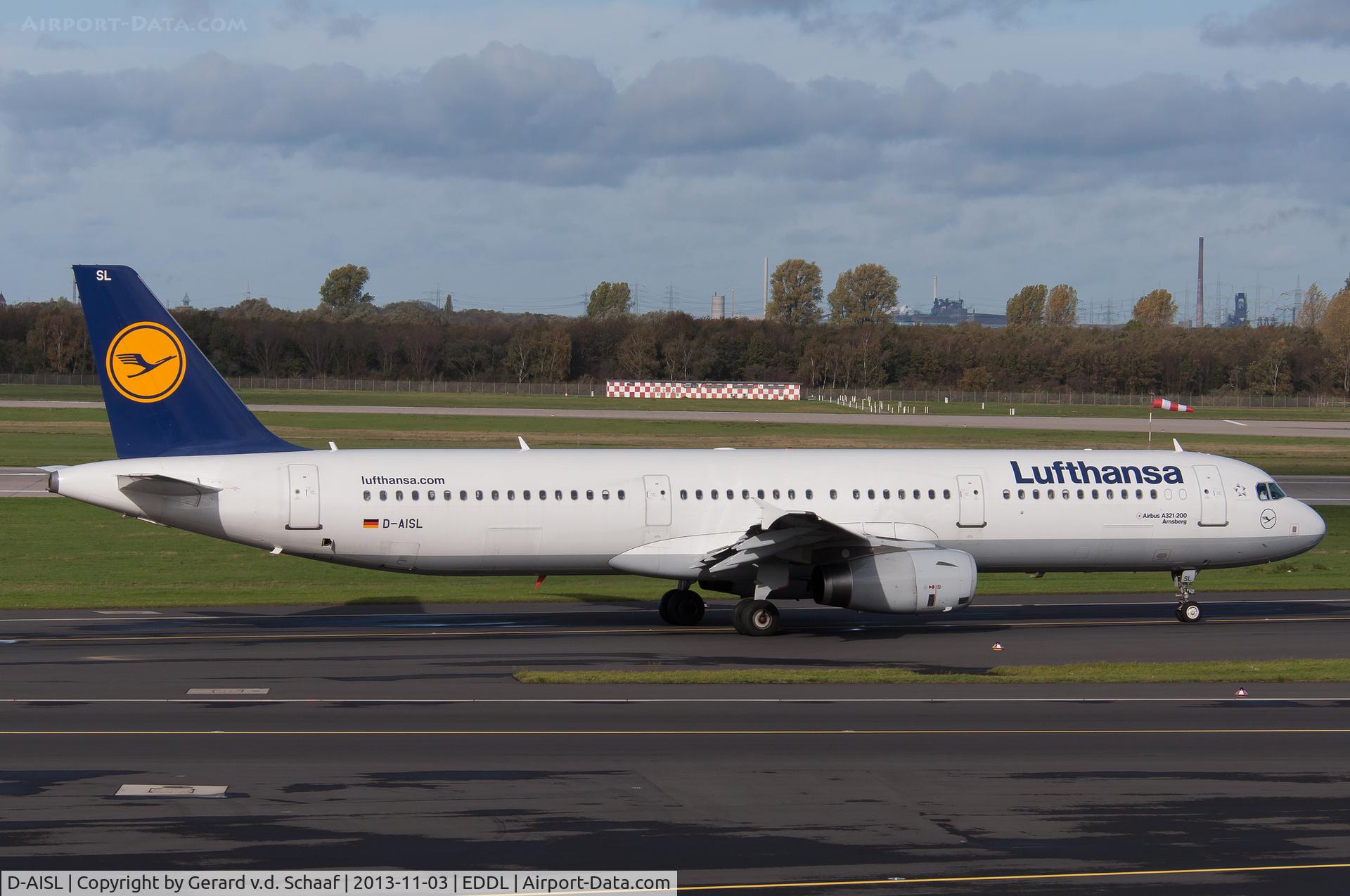 D-AISL, 2008 Airbus A321-231 C/N 3434, Düsseldorf, November 2013