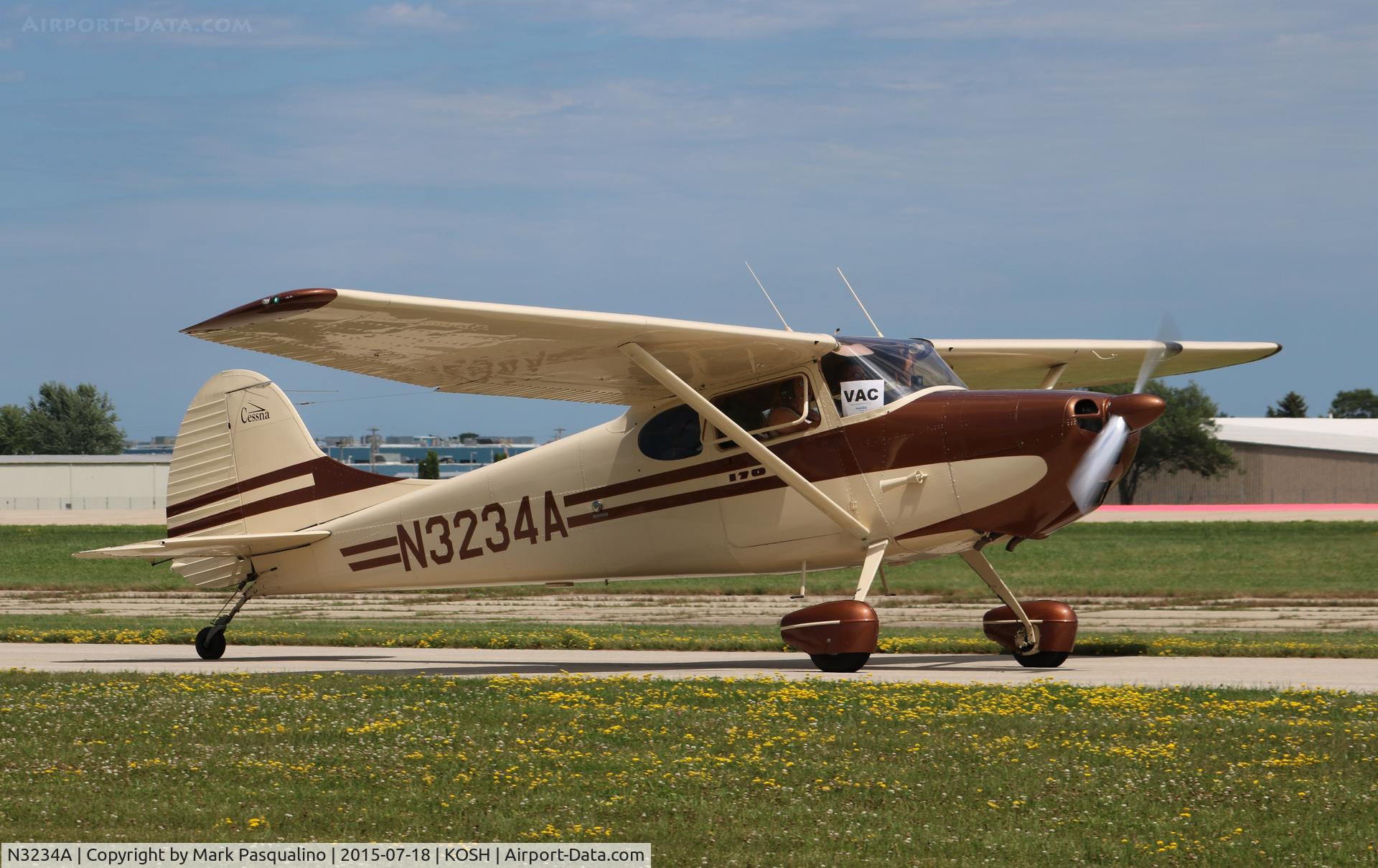 N3234A, 1953 Cessna 170B C/N 25878, Cessna 170B