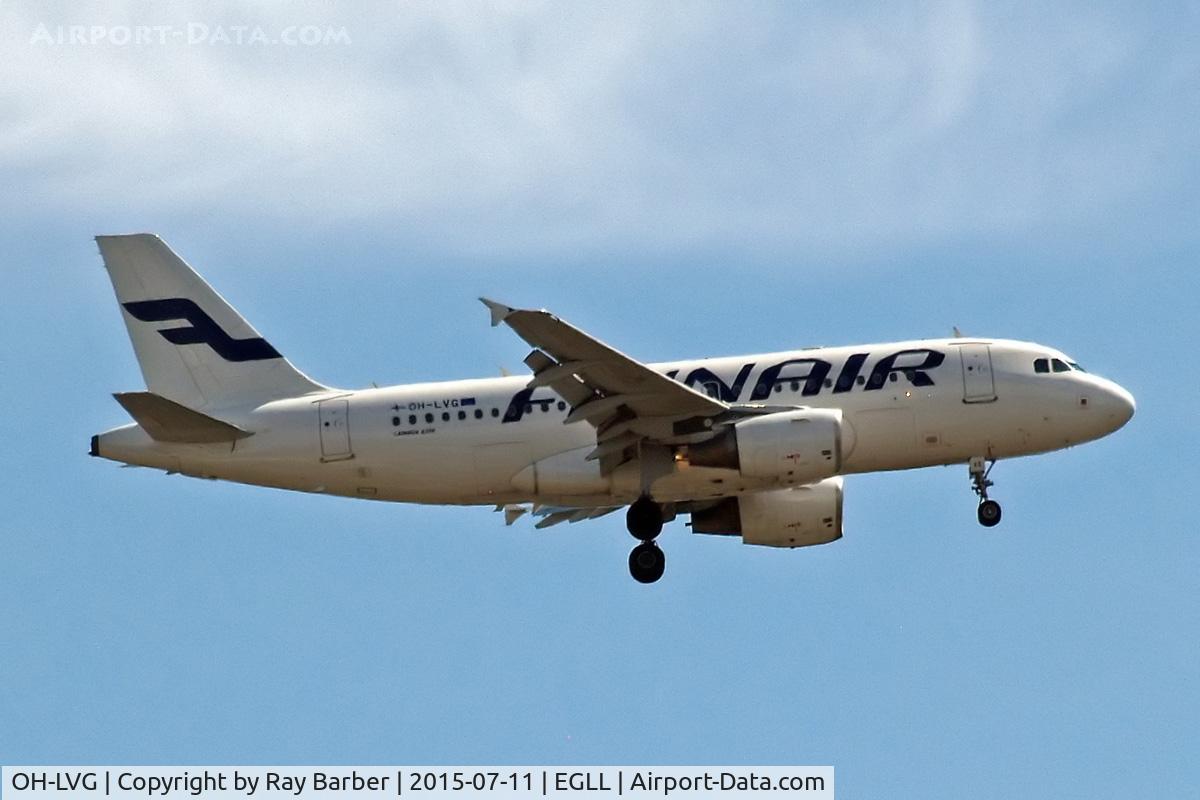 OH-LVG, 2003 Airbus A319-112 C/N 1916, OH-LVG   Airbus A319-112 [1916] (Finnair) Home~G 11/07/2015. On approach 27L.