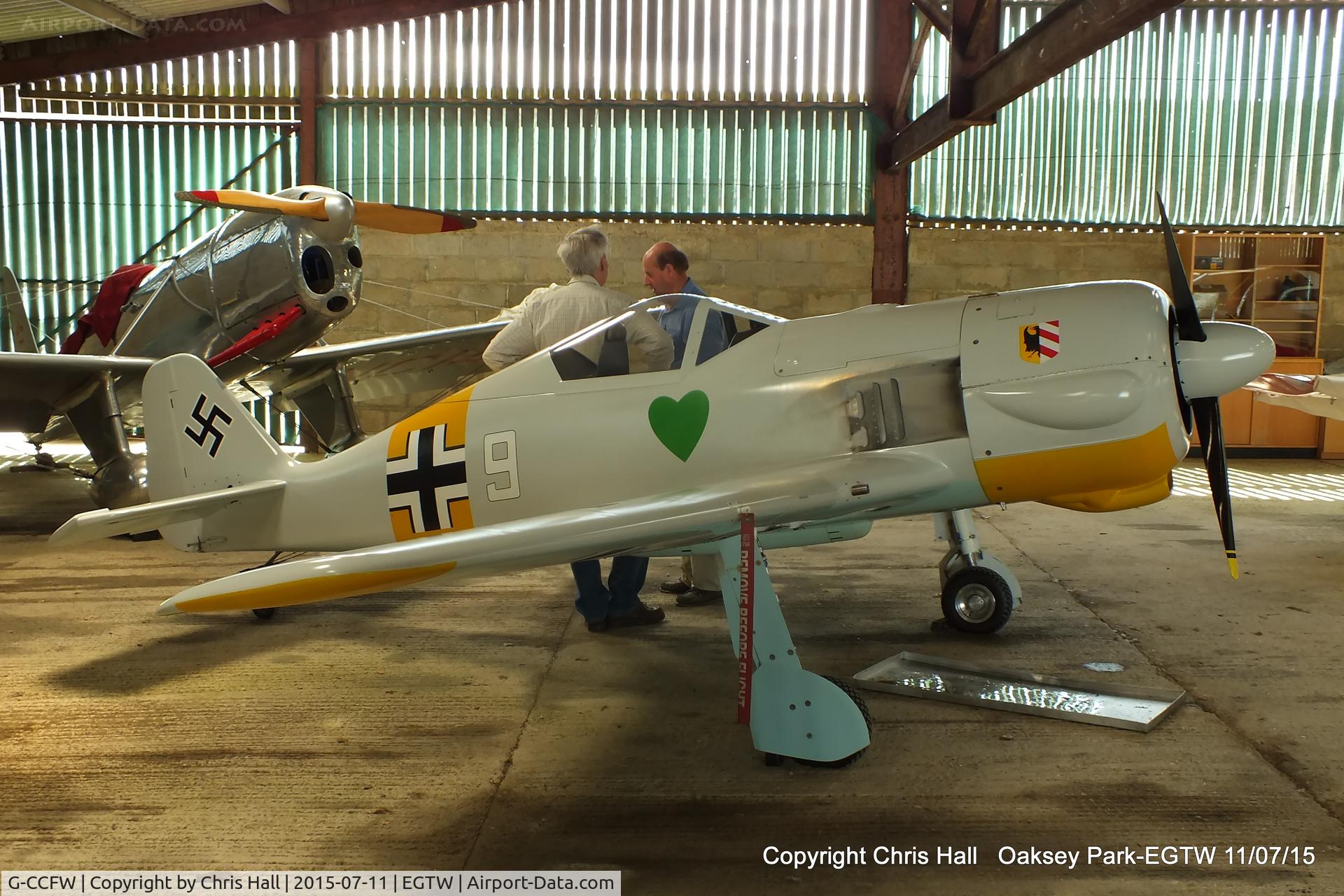 G-CCFW, 2003 WAR Focke-Wulf 190 C/N PFA 081-12729, at Oaksey Park