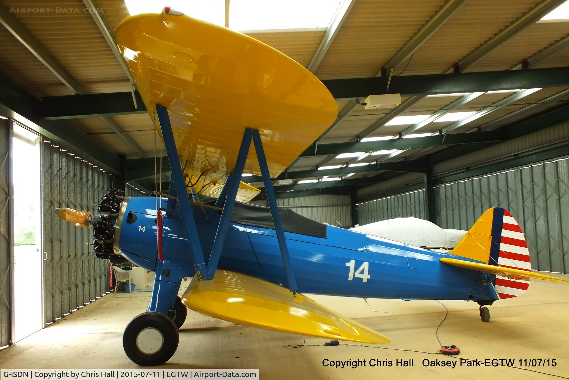 G-ISDN, 1941 Boeing N2S-3 Kaydet C/N 75-1263, at Oaksey Park