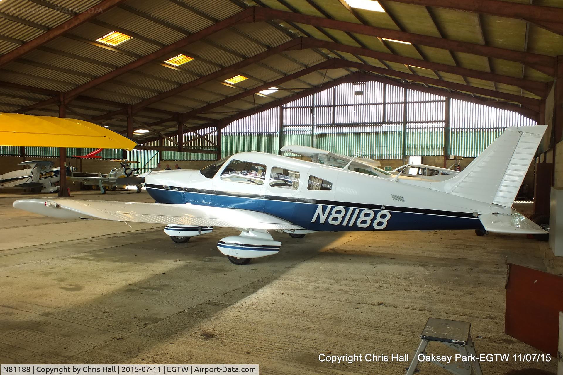 N81188, 1982 Piper PA-28-236 Dakota C/N 28-8211026, at Oaksey Park