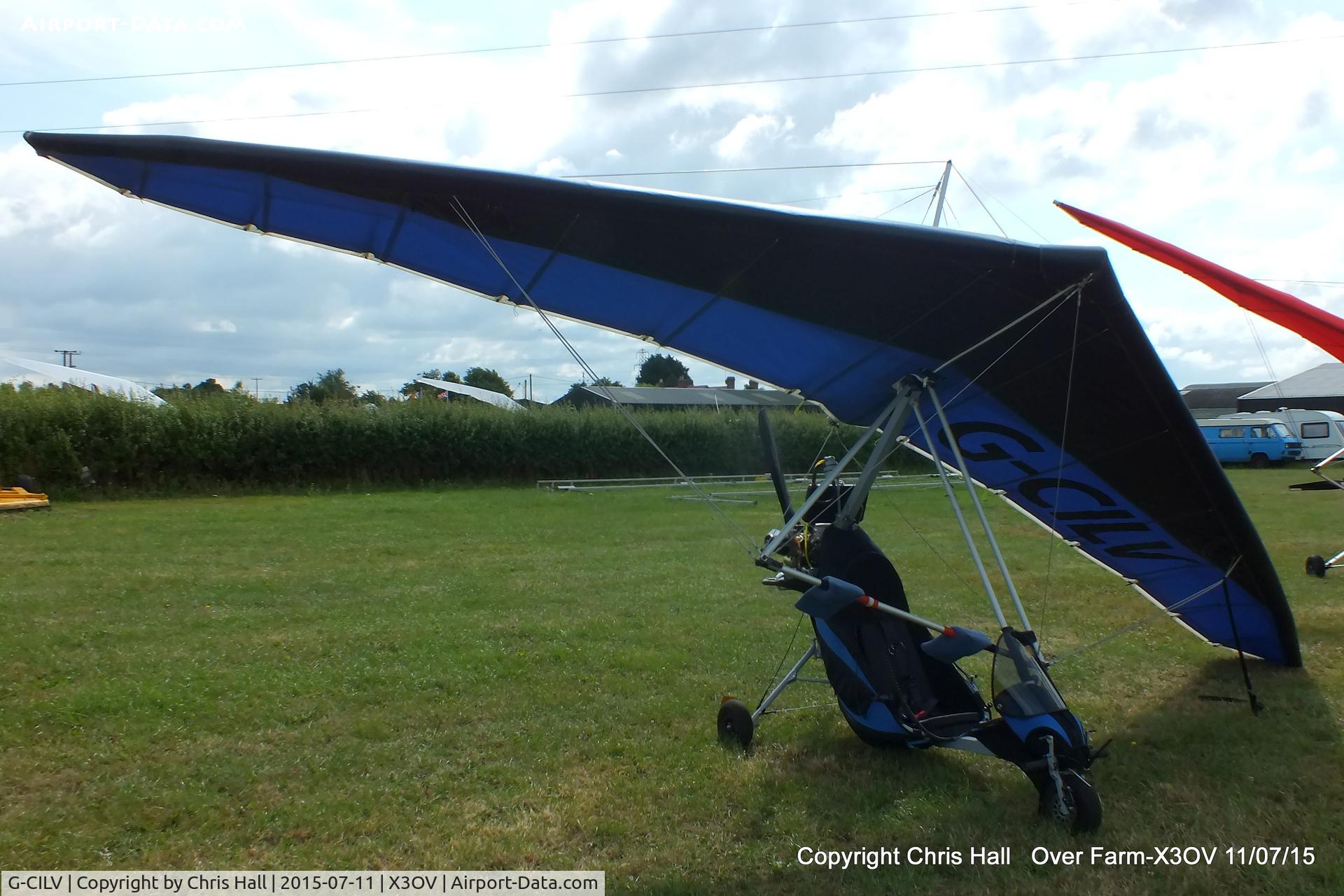 G-CILV, 2015 Flylight Airsports Dragon Chaser C/N DA120, at ‘Over Farm’, Gloucester
