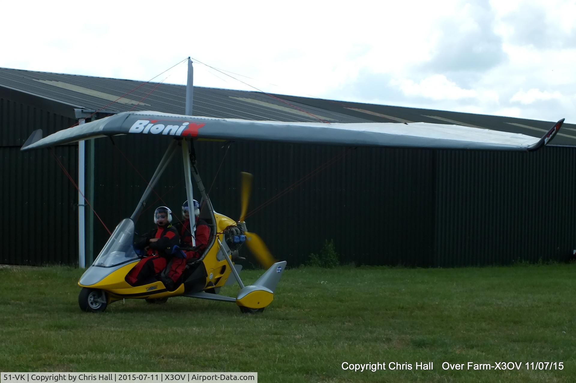 51-VK, Air Creation Tanarg 912ES/Bionix C/N Not found 51VK, at ‘Over Farm’, Gloucester