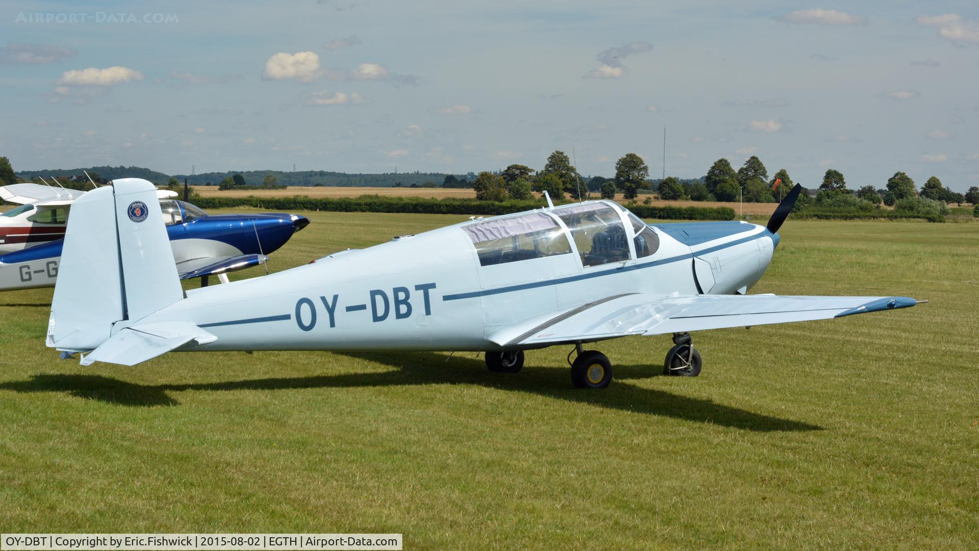 OY-DBT, 1962 Saab 91D Safir C/N 91-441, 2. OY-DBT on the flight line at The Shuttleworth Wings and Wheels Airshow, Aug. 2015.