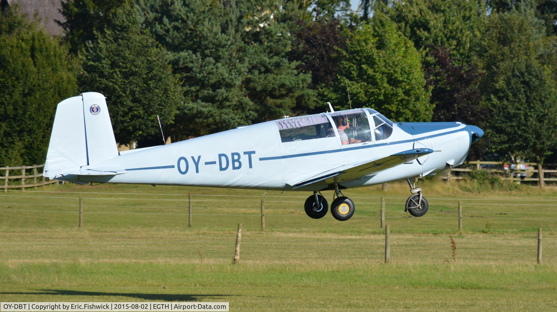 OY-DBT, 1962 Saab 91D Safir C/N 91-441, 42. OY-DBT departing The Shuttleworth Wings and Wheels Airshow, Aug. 2015.