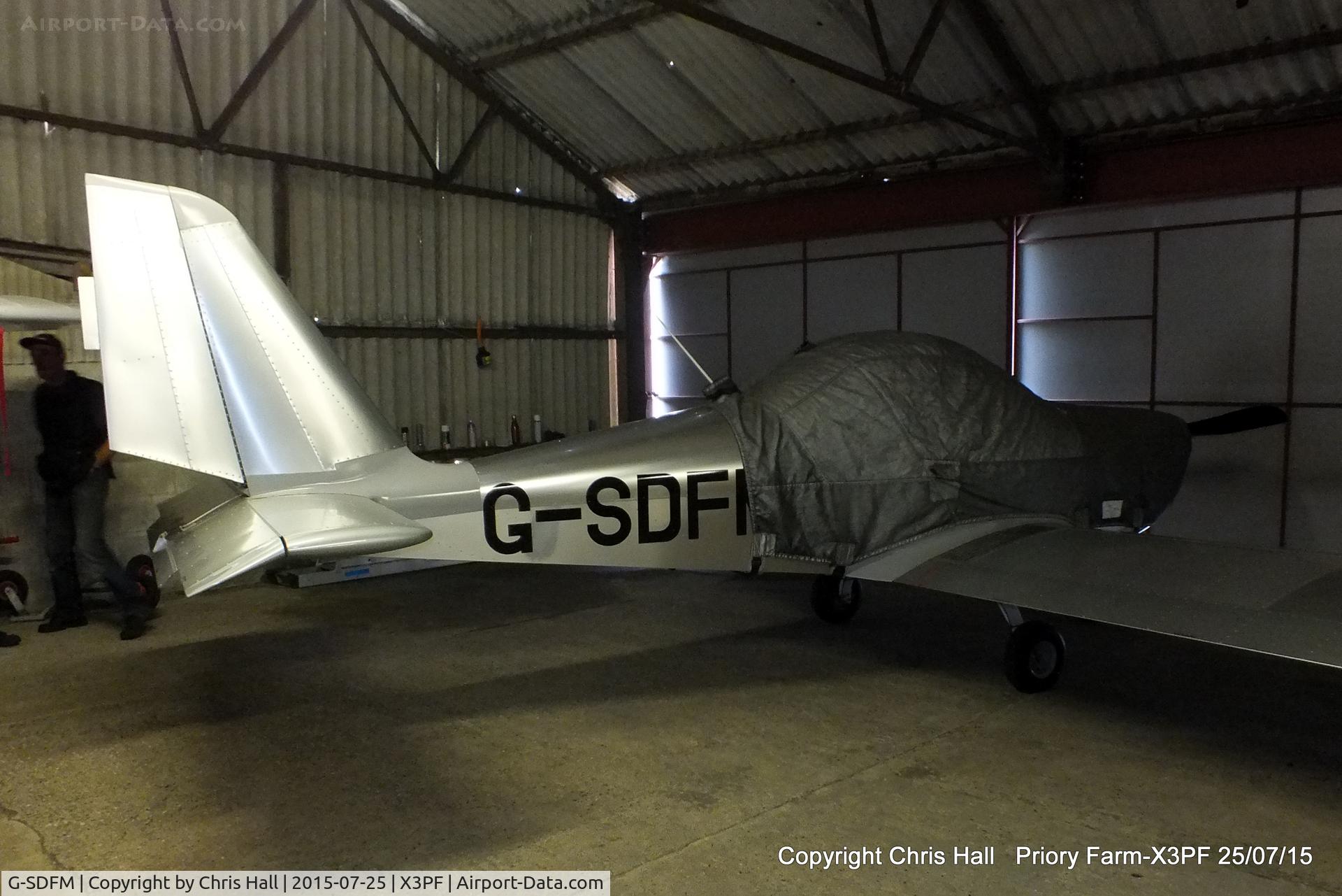 G-SDFM, 2002 Aerotechnik EV-97 Eurostar C/N PFA 315-13884, at Priory Farm, Tibenham