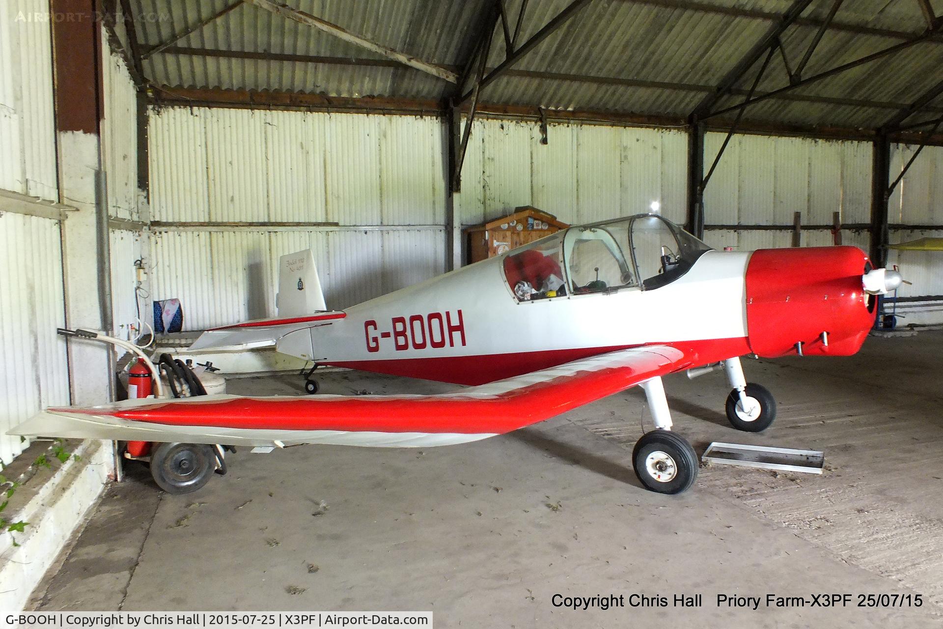 G-BOOH, 1956 Jodel D-112 C/N 481, at Priory Farm, Tibenham