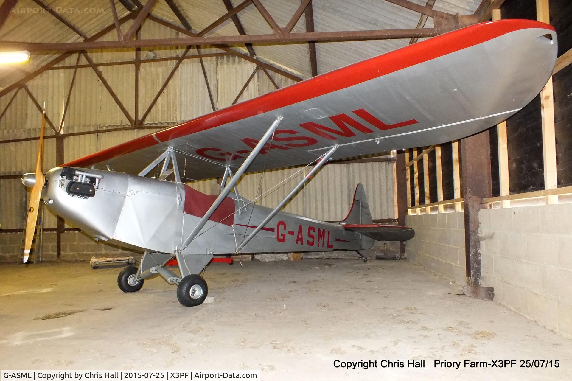 G-ASML, 1966 Luton LA4A Minor C/N PFA 802, at Priory Farm, Tibenham