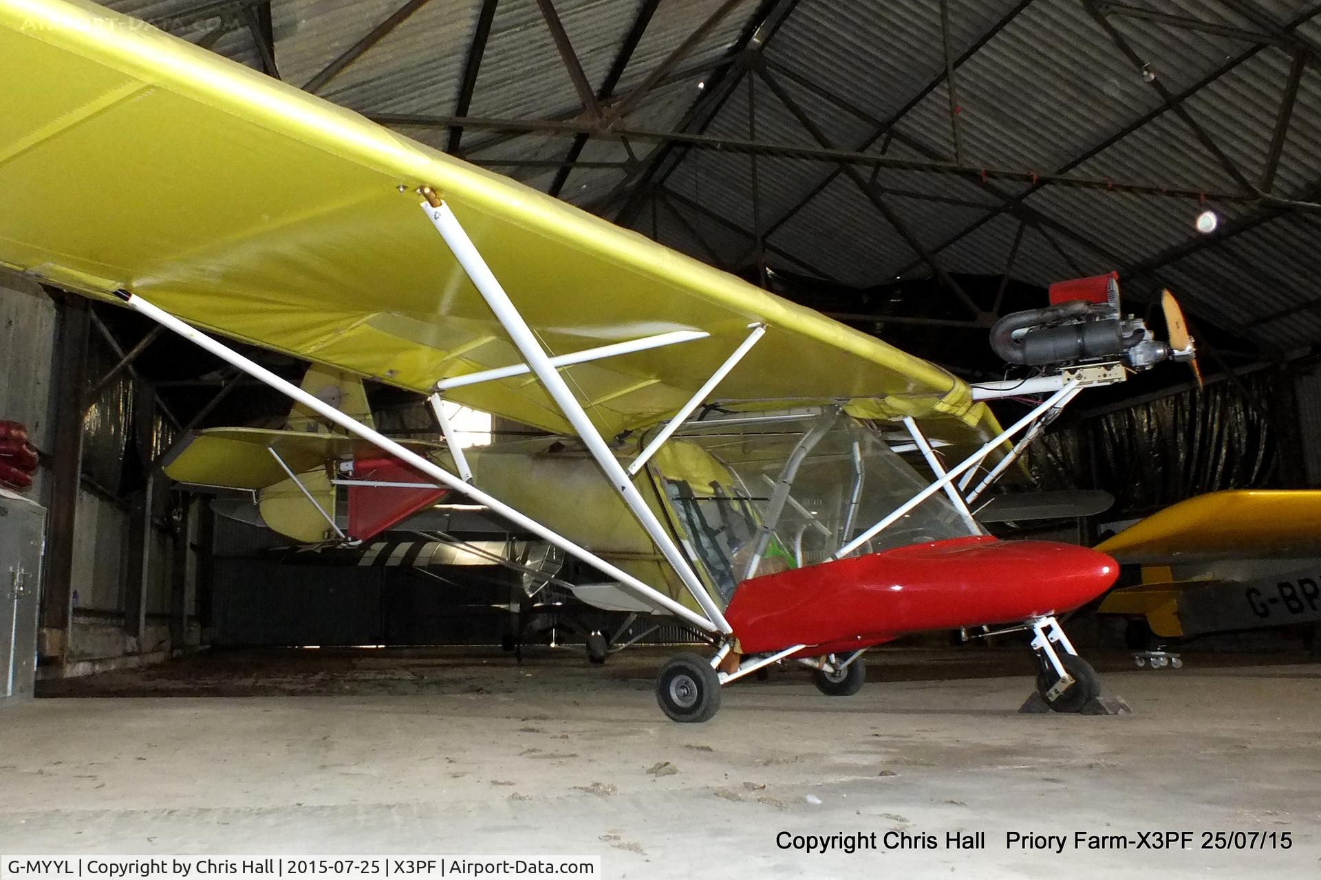 G-MYYL, 1995 Cyclone Airsports AX3/503 C/N 7110, at Priory Farm, Tibenham