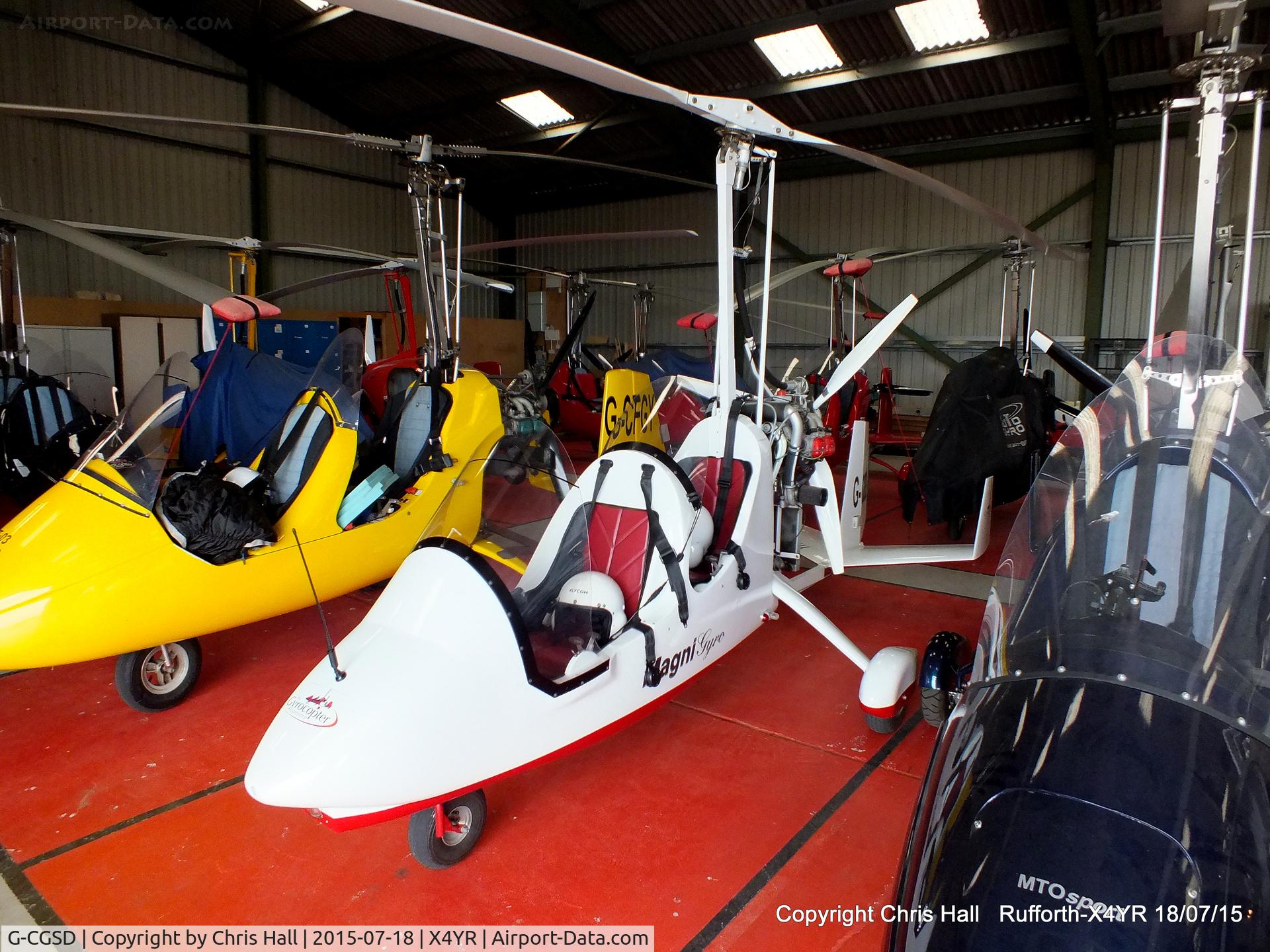 G-CGSD, 2010 Magni Gyro M-16C Tandem Trainer C/N 16-10-6084, at Rufforth Airfield