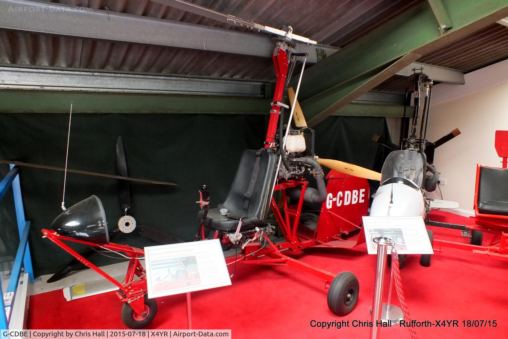 G-CDBE, 2005 Montgomerie-Bensen B-8MR Gyrocopter C/N PFA G/01-1360, at Rufforth Airfield