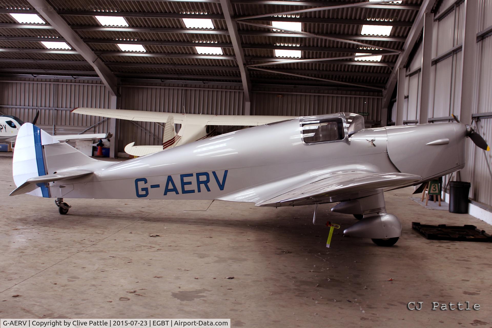 G-AERV, 1936 Miles M11A Whitney Straight C/N 307, Hangared at Turweston airfield EGBT