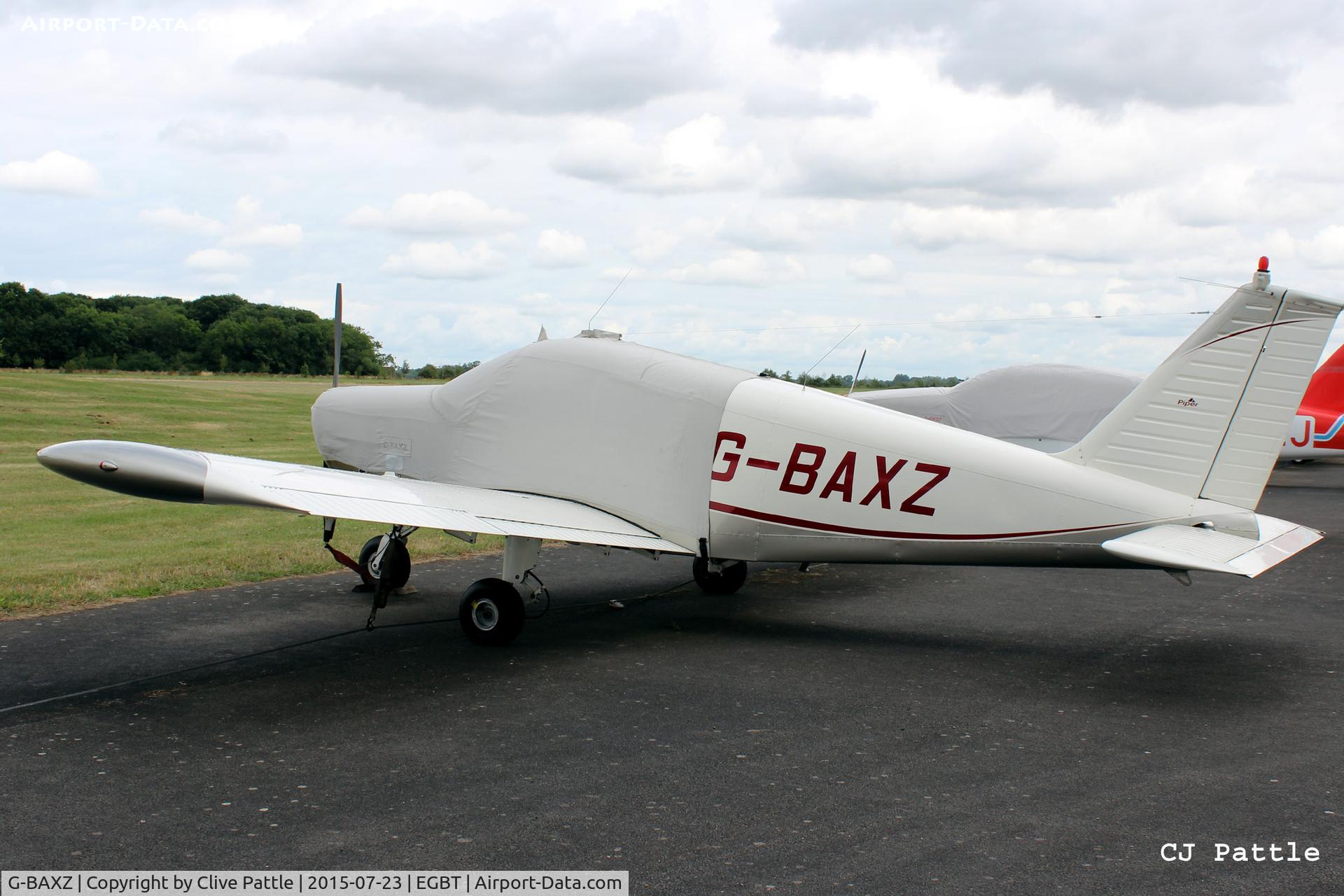 G-BAXZ, 1970 Piper PA-28-140 Cherokee C C/N 28-26760, Parked up at Turweston airfield EGBT