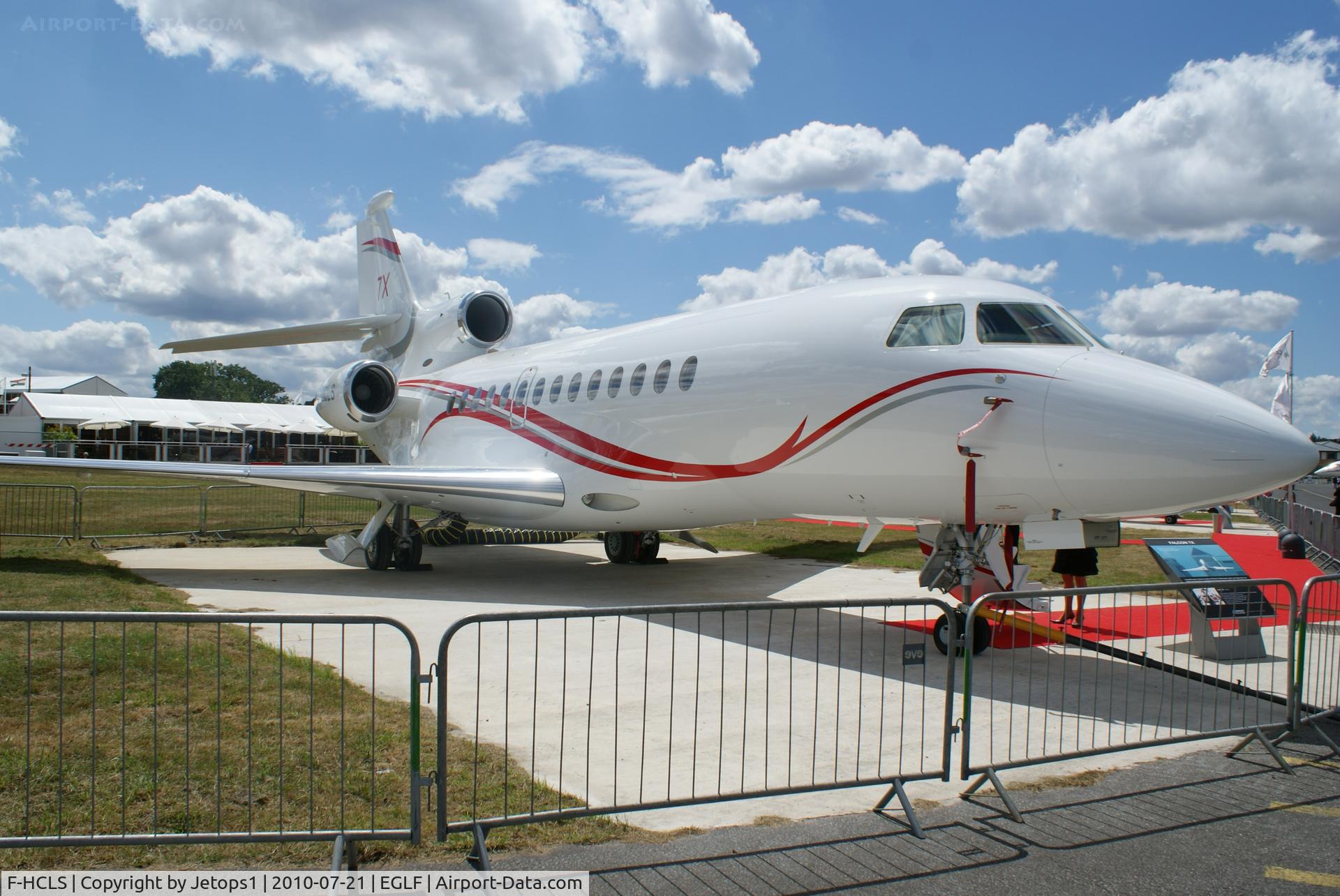 F-HCLS, 2009 Dassault Falcon 7X C/N 071, Falcon 7x on static display fboro air show 2010