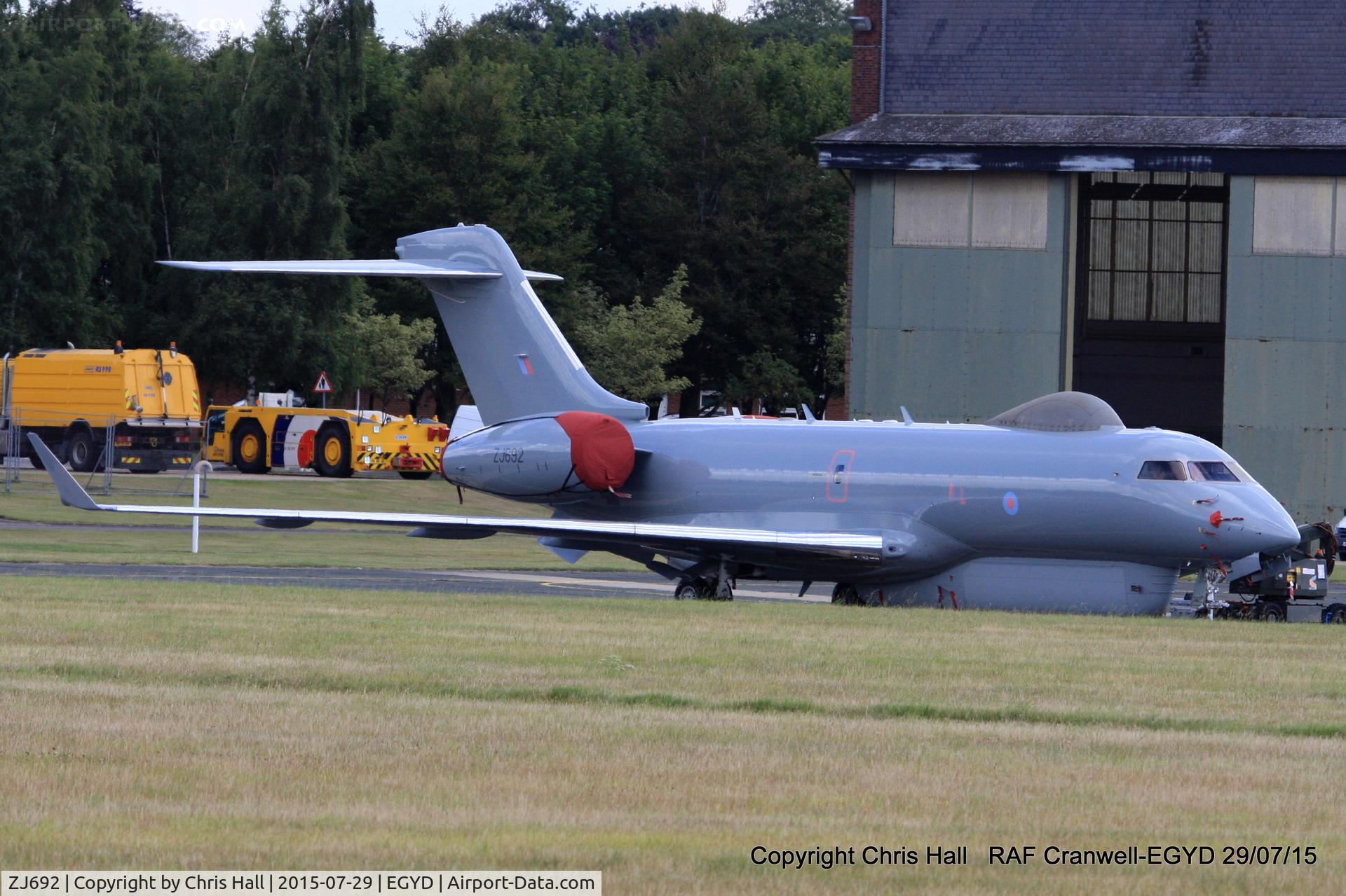 ZJ692, 2008 Bombardier BD-700-1A10 Sentinel R1 C/N 9131, No. 5 Squadron RAF