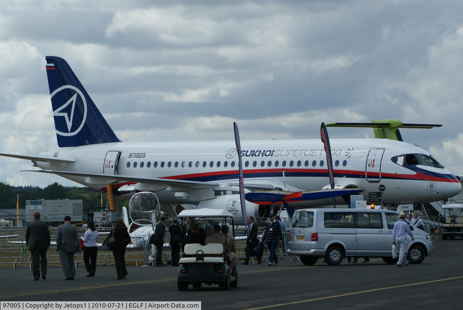 97005, 2010 Sukhoi Superjet 100-95 C/N 95005, Sukhoi static display