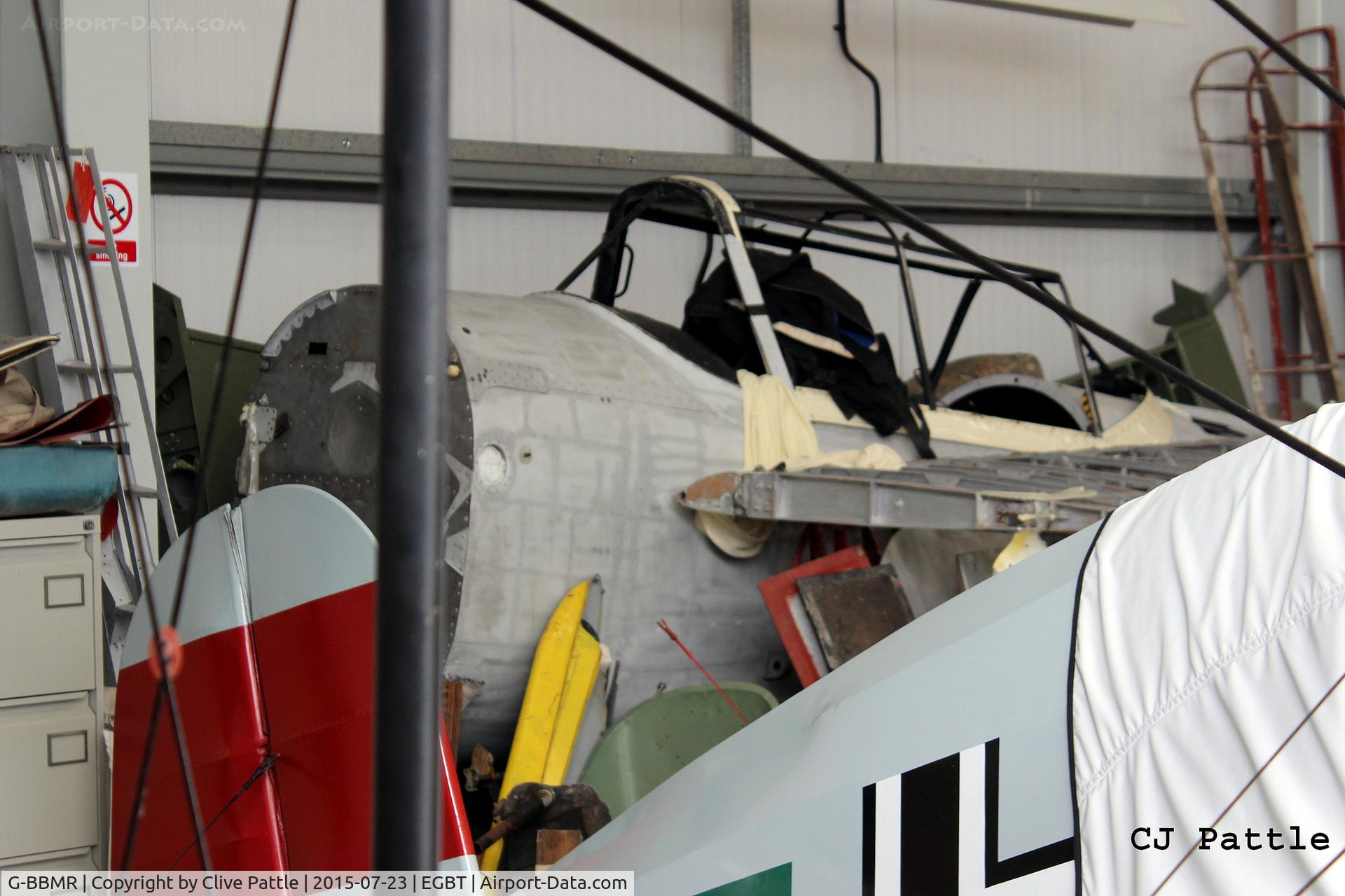 G-BBMR, 1951 De Havilland DHC-1 Chipmunk T.10 C/N C1/0213, The remains of BBMR languish in the back of a hangar at Turweston EGBT - a future restoration project ?