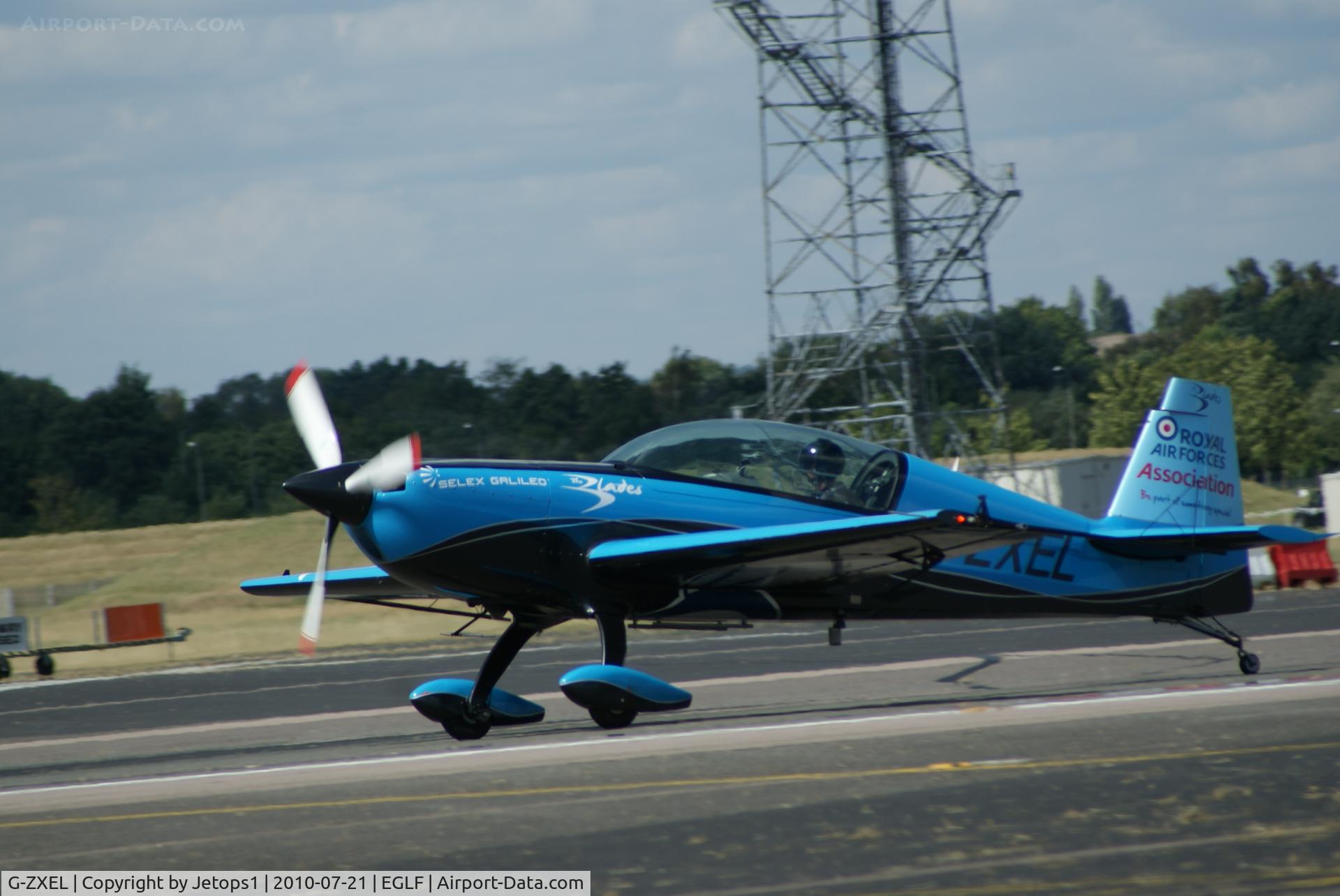G-ZXEL, 2006 Extra EA-300L C/N 1224, Departing for aerobatic display
