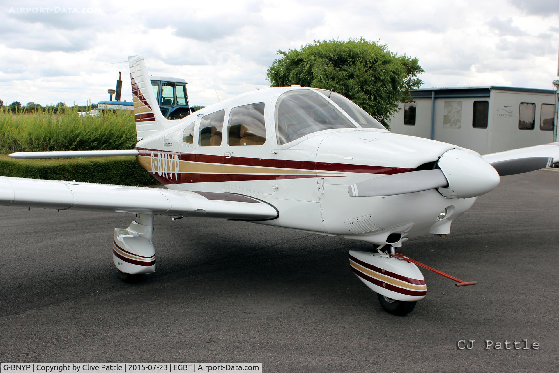 G-BNYP, 1984 Piper PA-28-181 Cherokee Archer II C/N 28-8490027, Parked at Turweston Aerodrome EGBT