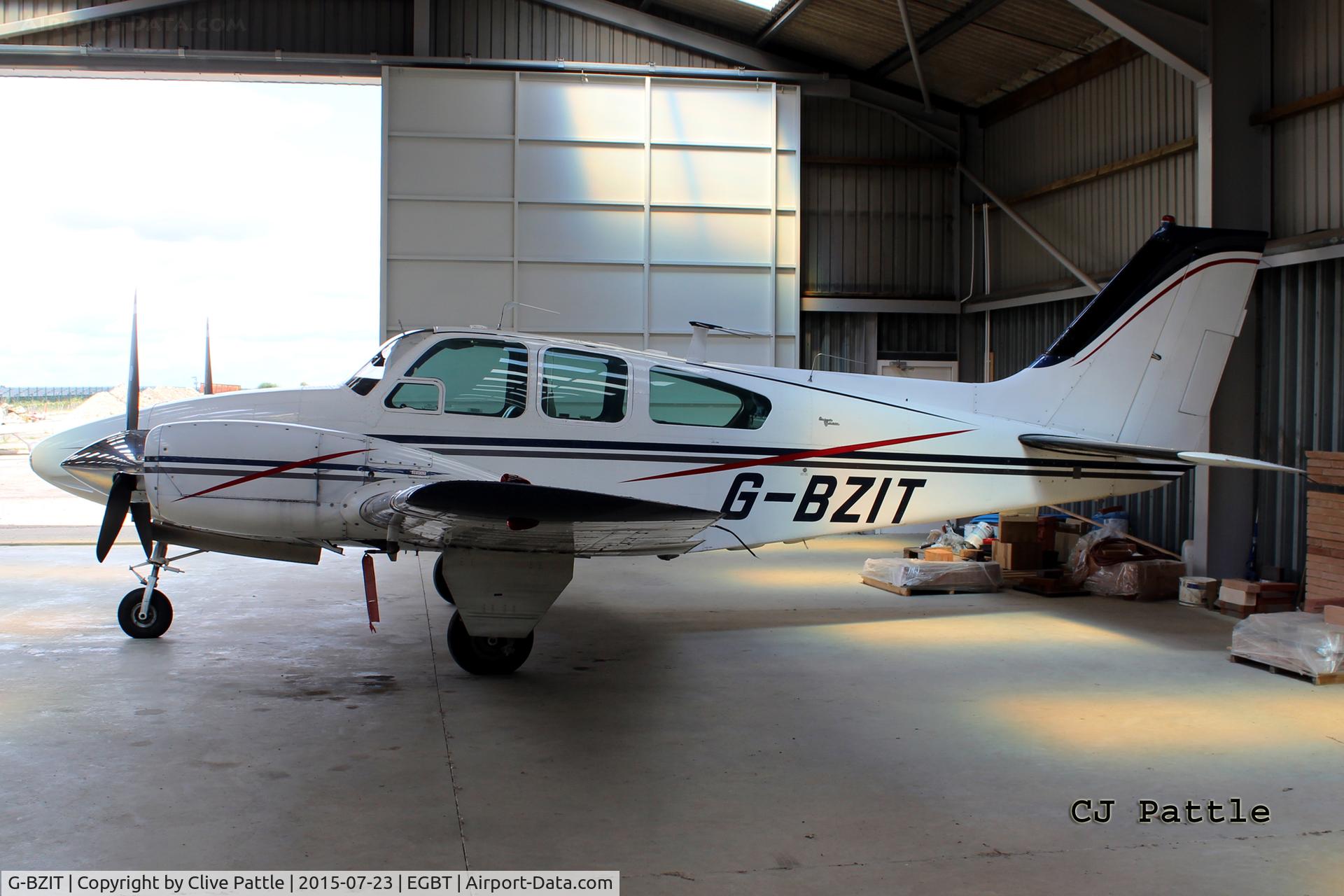 G-BZIT, 1964 Beech 95-B55 Baron Baron C/N TC-564, Hangared at Turweston EGBT