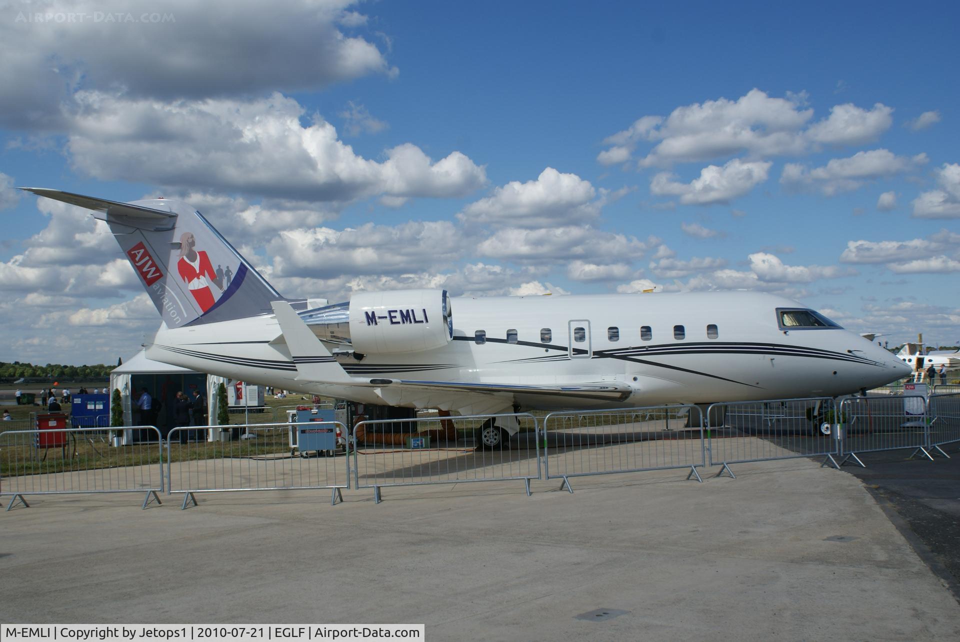 M-EMLI, 1998 Bombardier Challenger 604 (CL-600-2B16) C/N 5383, Challenger 601 from AJW