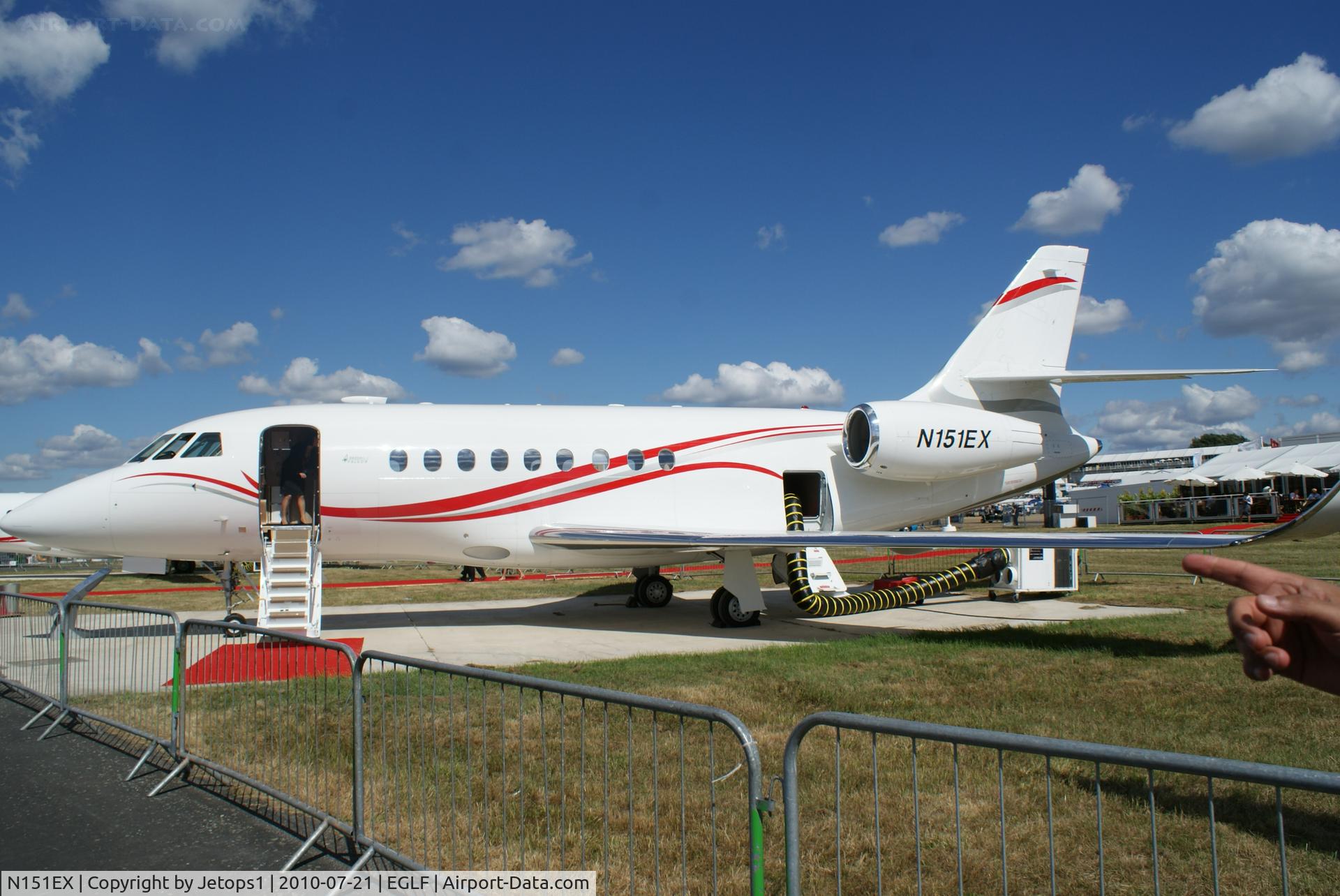 N151EX, 2008 Dassault Falcon 2000EX C/N 151, Static Park