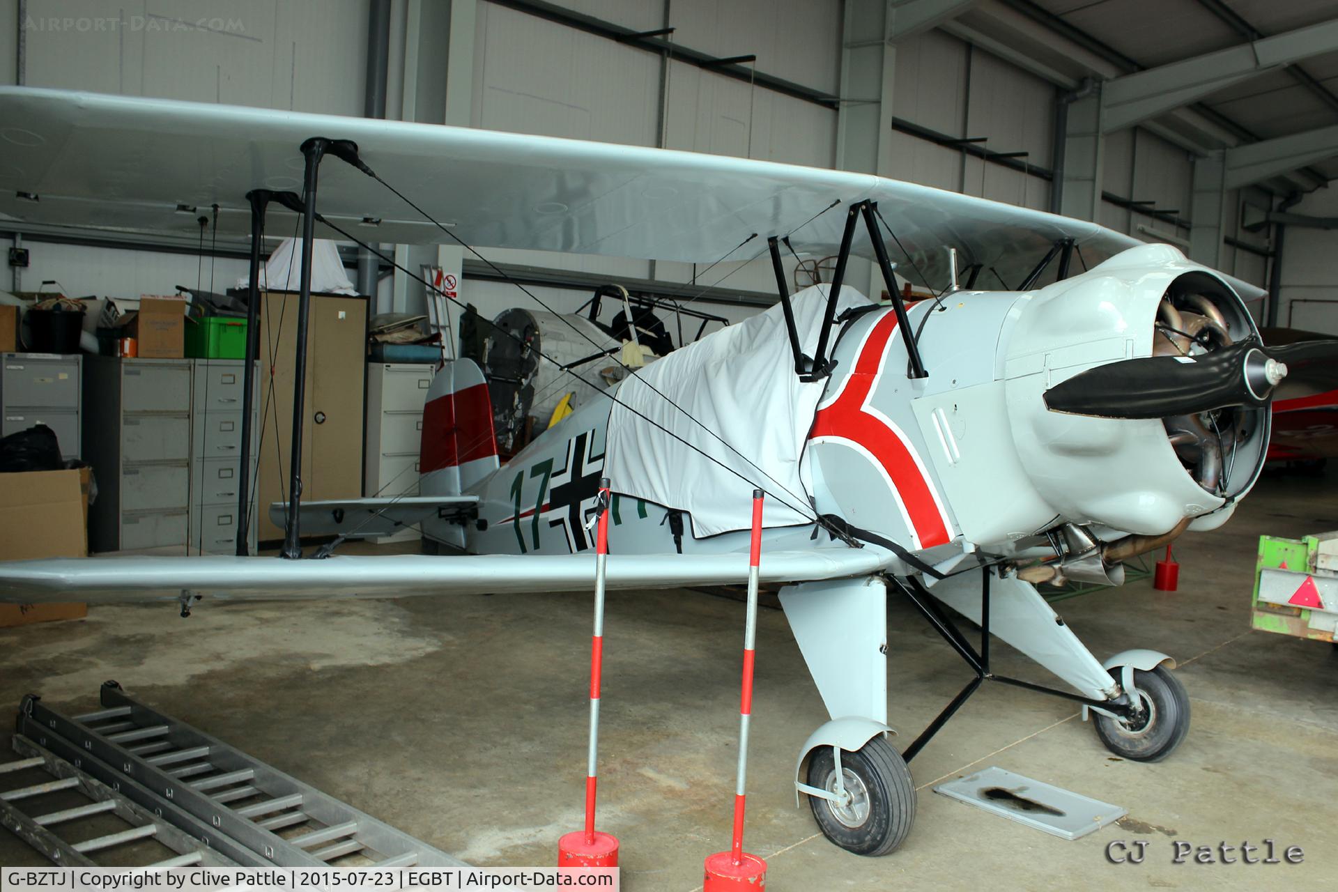 G-BZTJ, 1943 CASA 1-133 Jungmeister C/N 41, Hangared at Turweston EGBT