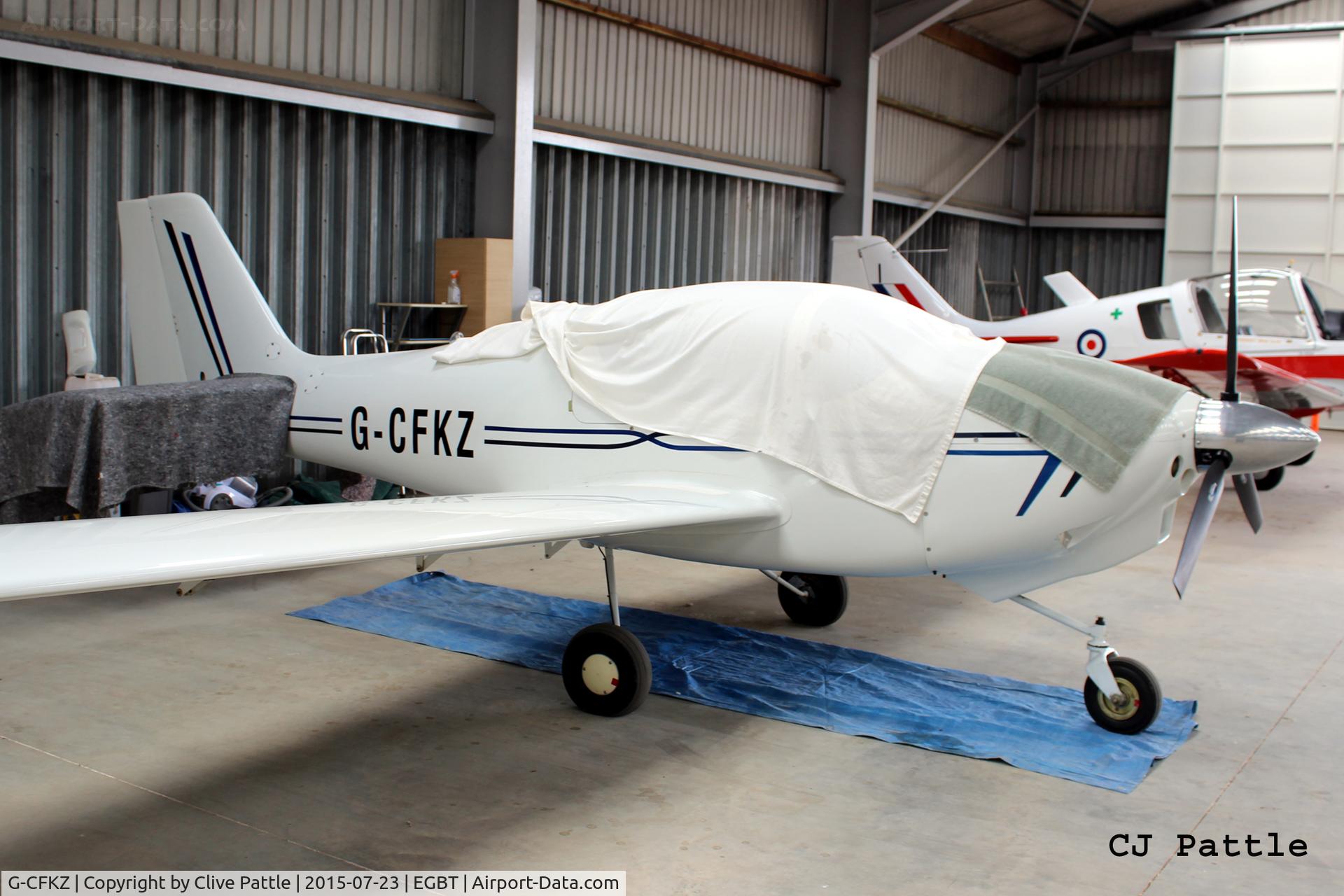 G-CFKZ, 2008 Europa XS Tri-Gear C/N PFA 247-14178, Hangared at Turweston EGBT