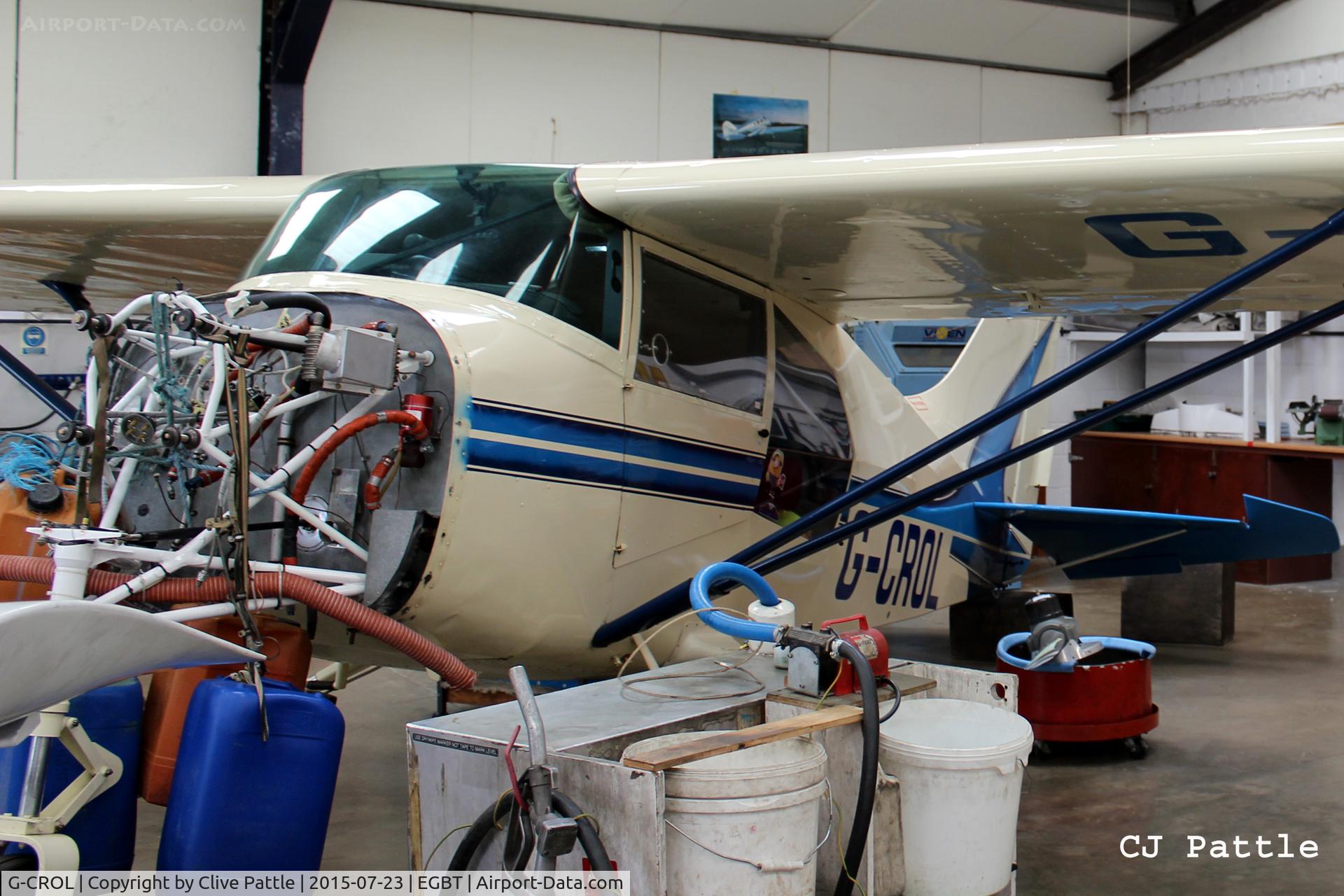 G-CROL, 1993 Maule MXT-7-180 Star Rocket C/N 14032C, Undergoing maintenance at the AKKI Aero Engineering facility at Turweston EGBT