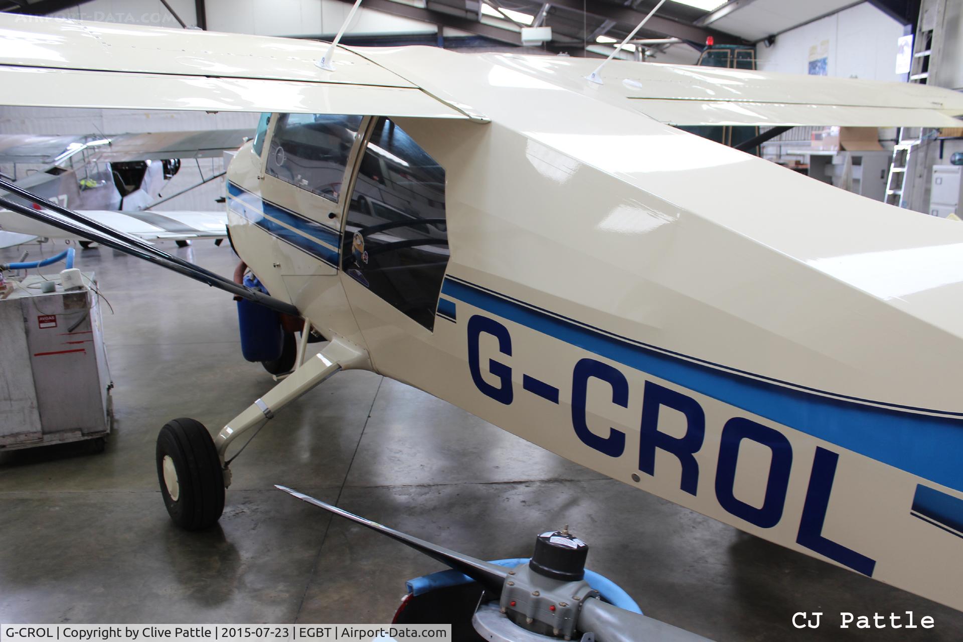 G-CROL, 1993 Maule MXT-7-180 Star Rocket C/N 14032C, Undergoing maintenance at the AKKI Aero Engineering facility at Turweston EGBT.