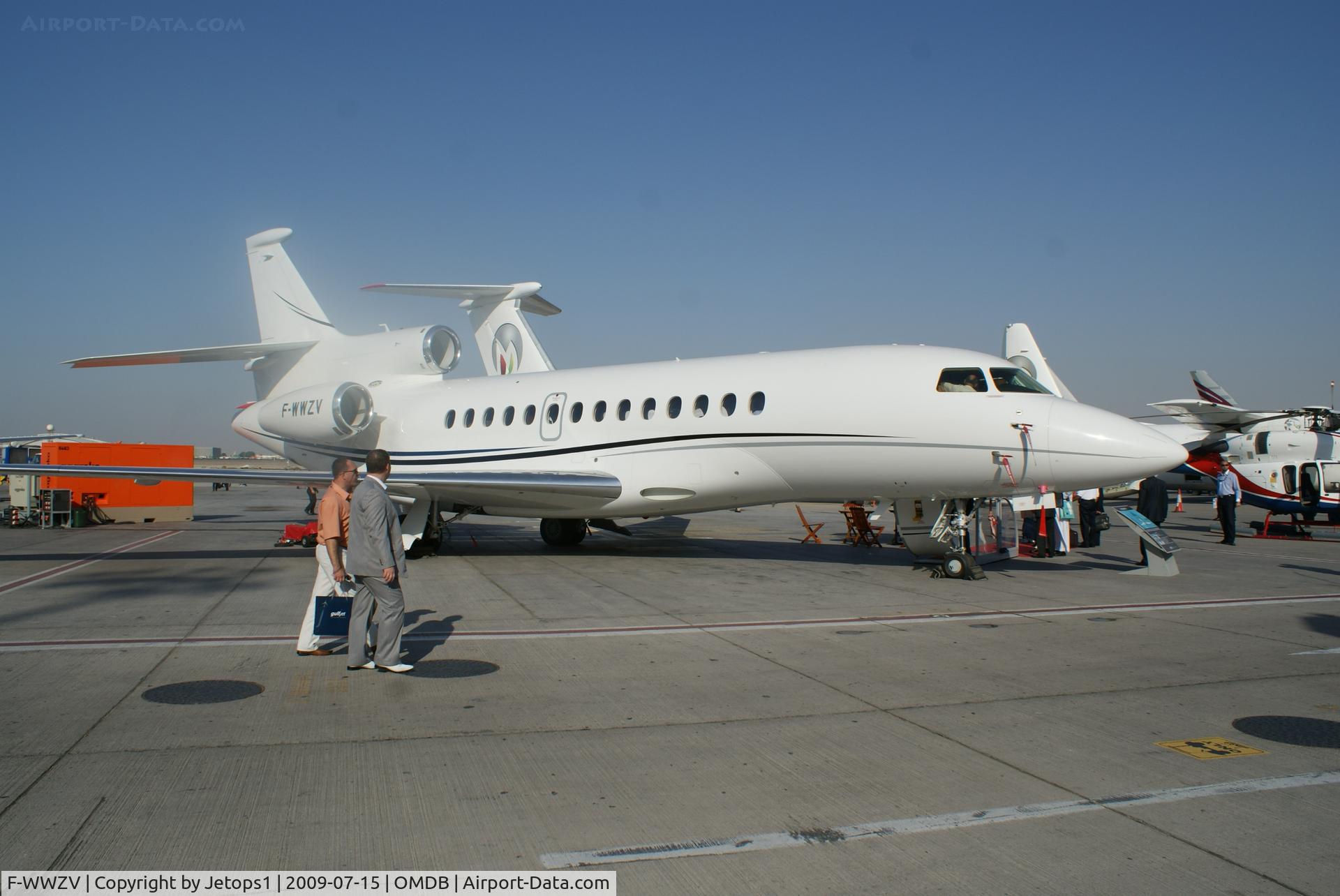 F-WWZV, 2008 Dassault Falcon 7X C/N 034, On ground Dubai International