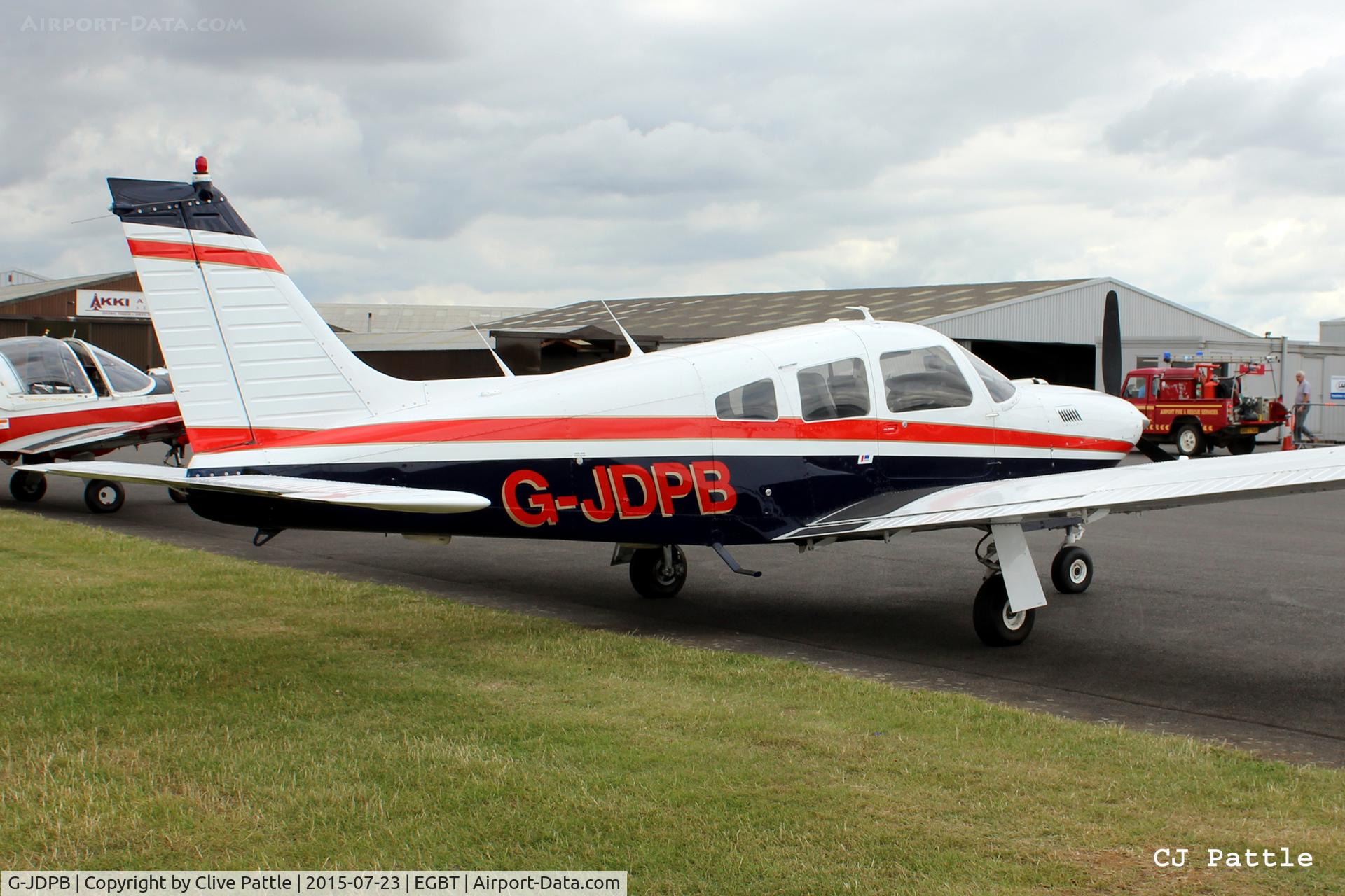 G-JDPB, 1978 Piper PA-28R-201T Cherokee Arrow III C/N 28R-7803024, Resting at Turweston Aerodrome EGBT