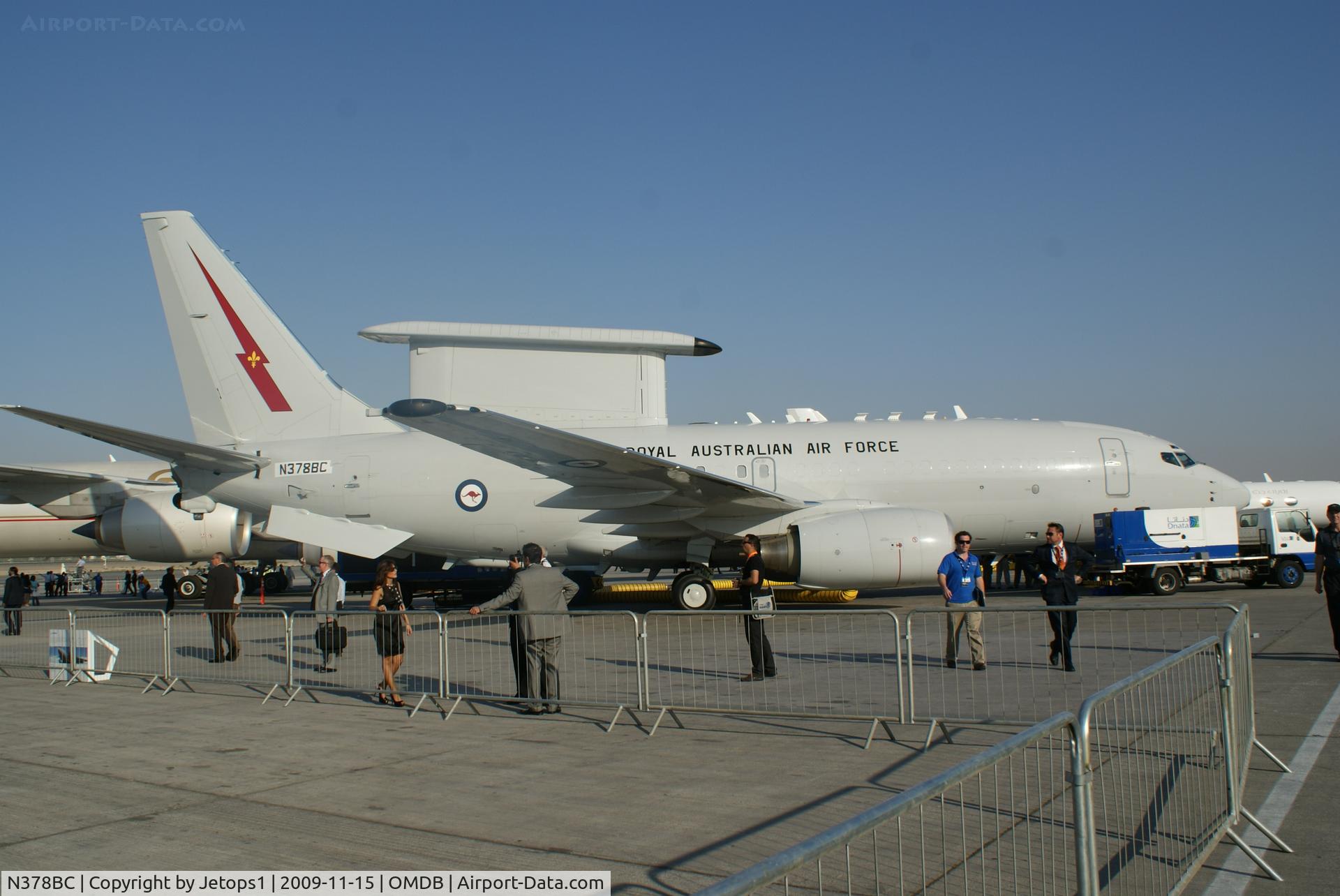 N378BC, 2002 Boeing E-7A Wedgetail (737-7ES) C/N 33474, AEW Dubai