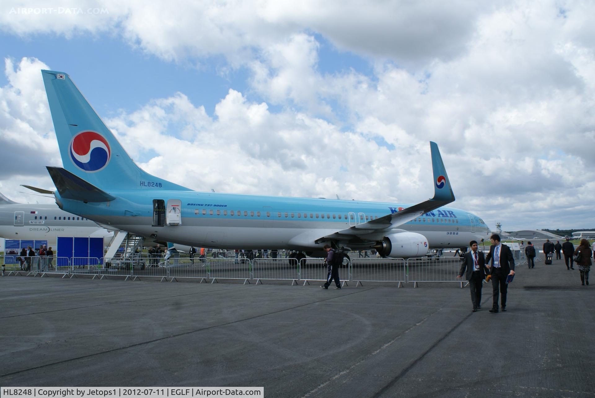 HL8248, 2012 Boeing 737-9B5ER C/N 37635, Korean Airlines B737-900ER Fboro