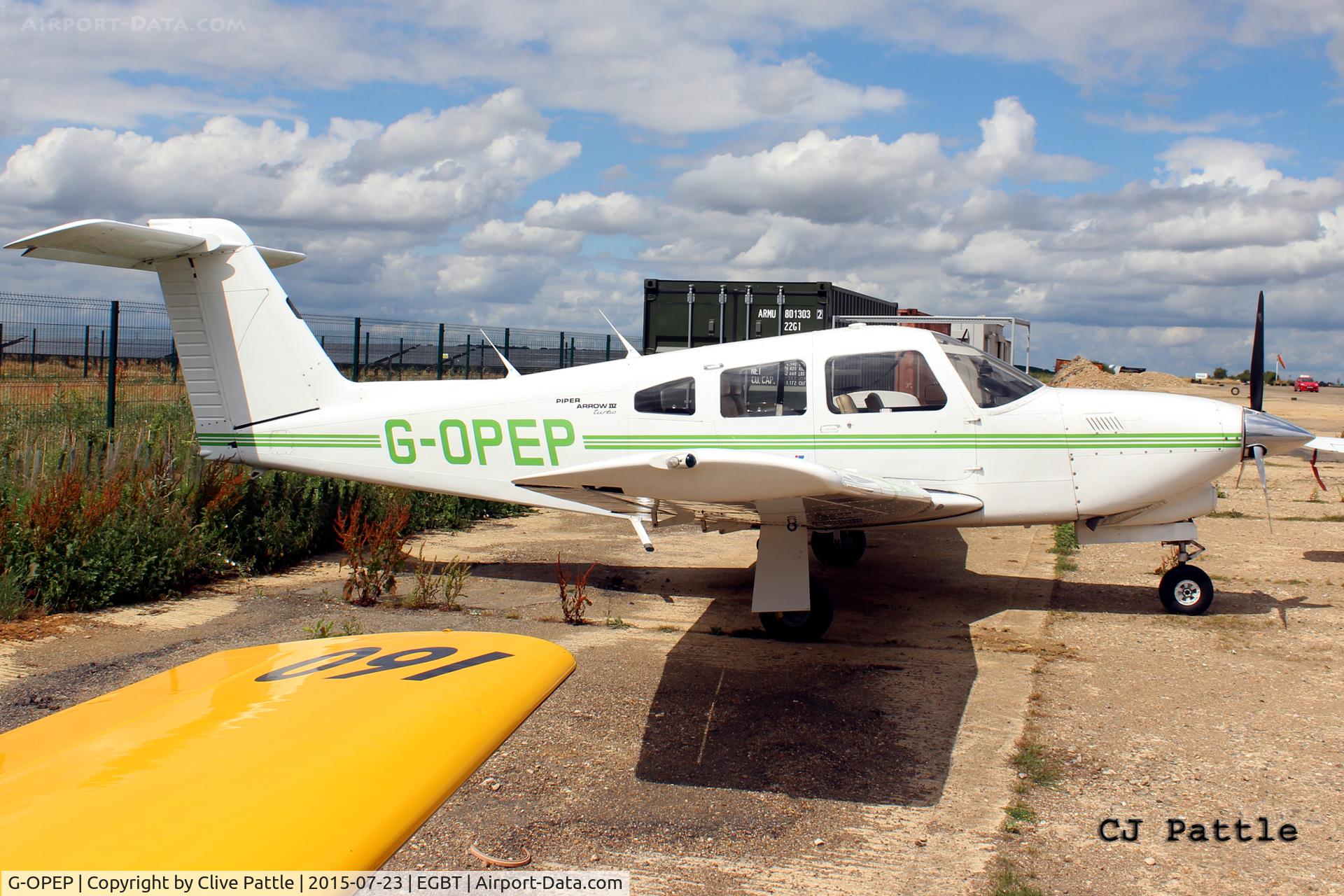 G-OPEP, 1979 Piper PA-28RT-201T Turbo Arrow IV C/N 28R-7931070, Parked up at Turweston Aerodrome EGBT