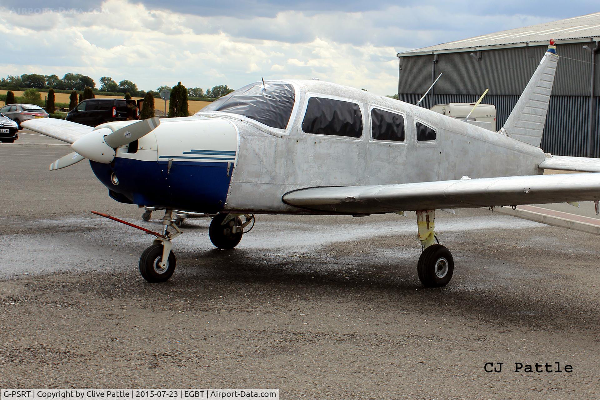 G-PSRT, 1976 Piper PA-28-151 Cherokee Warrior C/N 28-7615225, Awaiting respray at Turweston Aerodrome EGBT